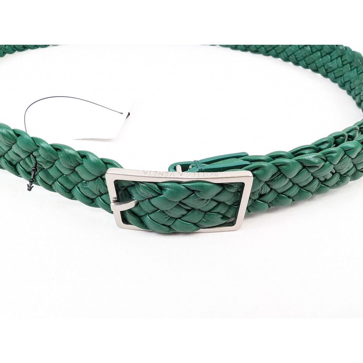 Bottega Veneta o1rshd1 Size: S / Intreccio Paper Belt in Racing Green Size ONE SIZE - 13 Thumbnail