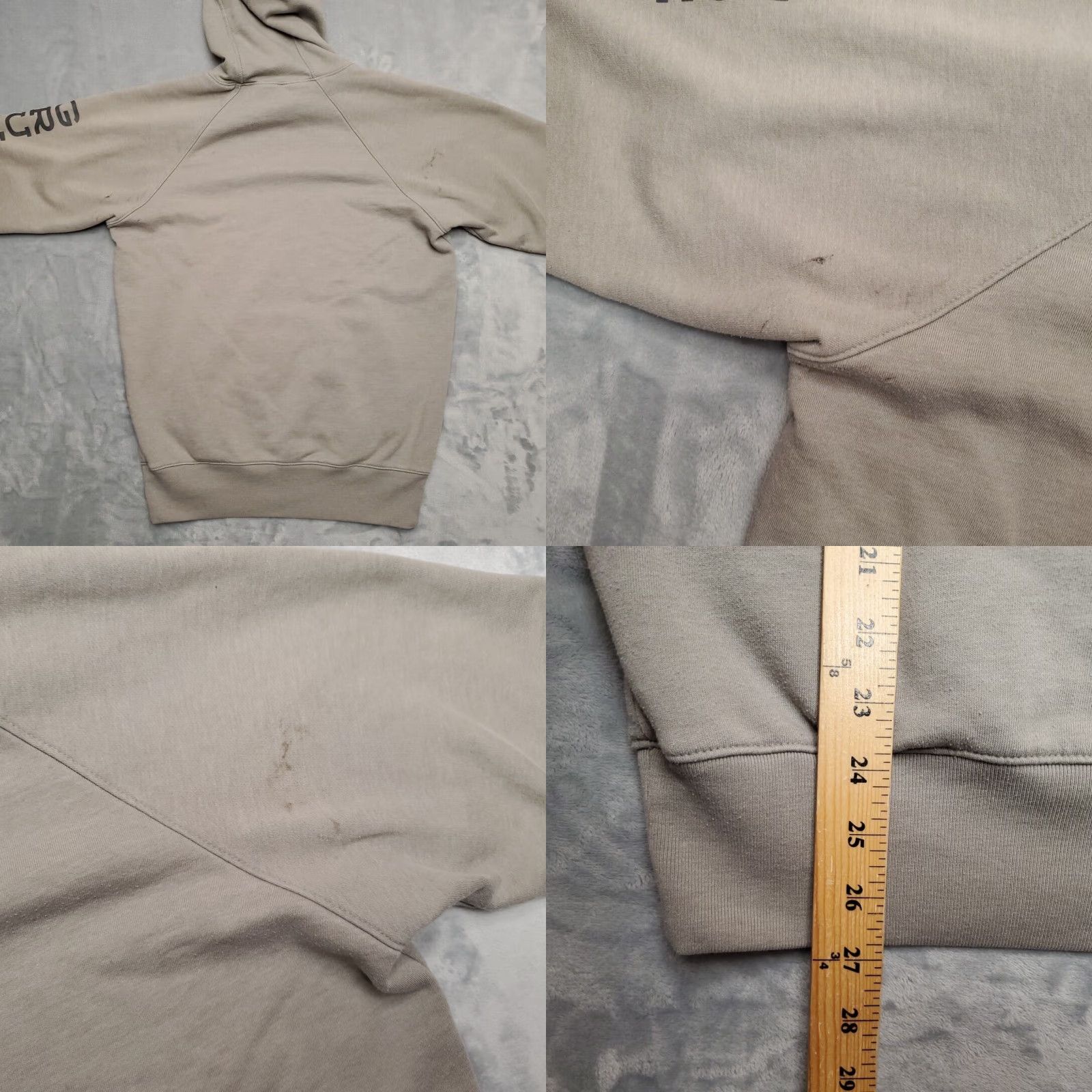 Vintage VINTAGE Grundens Hoodie Mens S Tan Heavyweight Hooded Cotton Blend Fishing Sweatshirt Size US S / EU 44-46 / 1 - 9 Thumbnail
