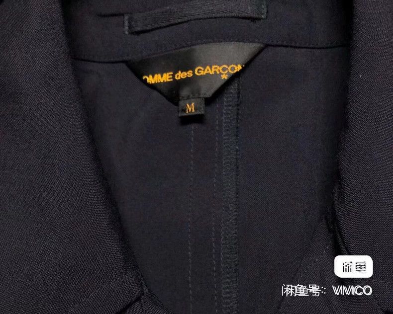 Comme des Garcons Comme des Garcons Deconstructed short trench coat in navy Size M / US 6-8 / IT 42-44 - 4 Thumbnail