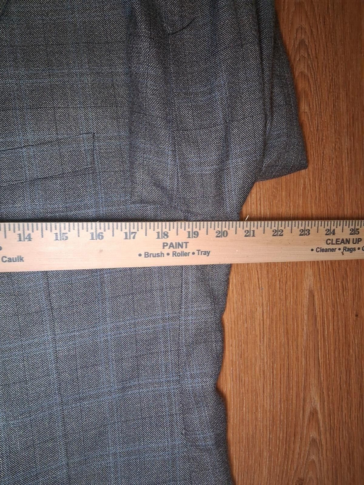 Polo Ralph Lauren Ralph Lauren Sport Coat Mens 40R Gray Plaid Sharkskin Silk Size 40R - 10 Thumbnail