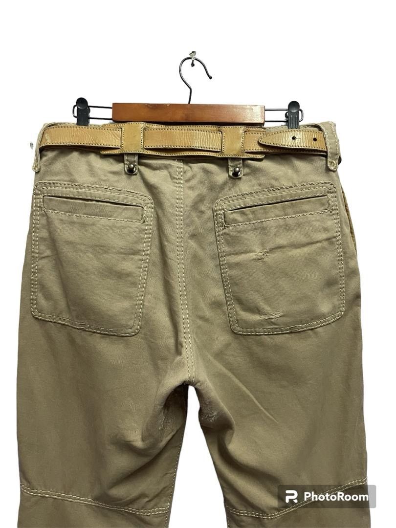 Issey Miyake Issey Miyake Early 2000 A/W Leather Trim Pants with Belt Size US 34 / EU 50 - 13 Thumbnail