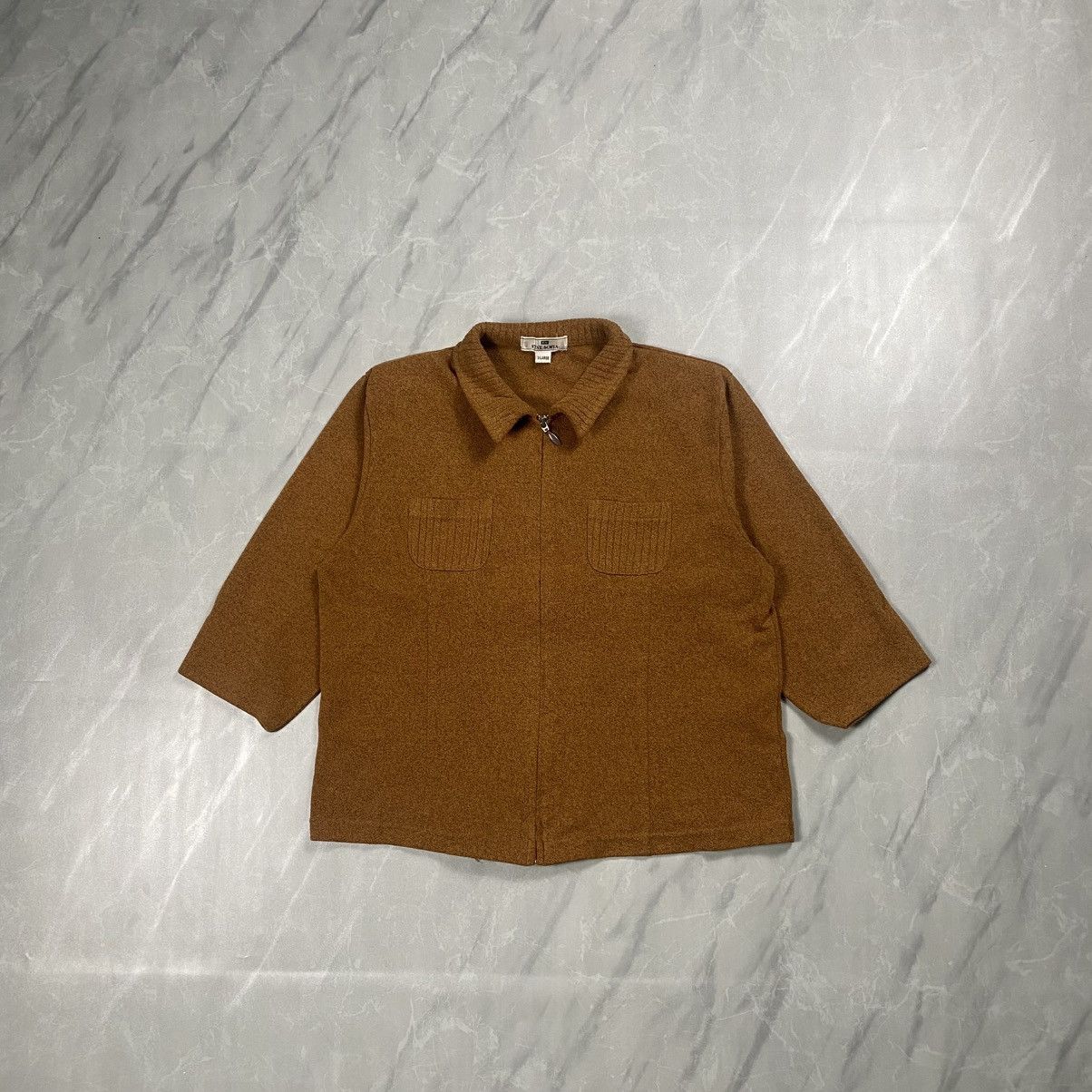 Japanese Brand Vintage 90s Fine Sofia Japan Wool Knit Zipper Sweaters Size M / US 6-8 / IT 42-44 - 1 Thumbnail