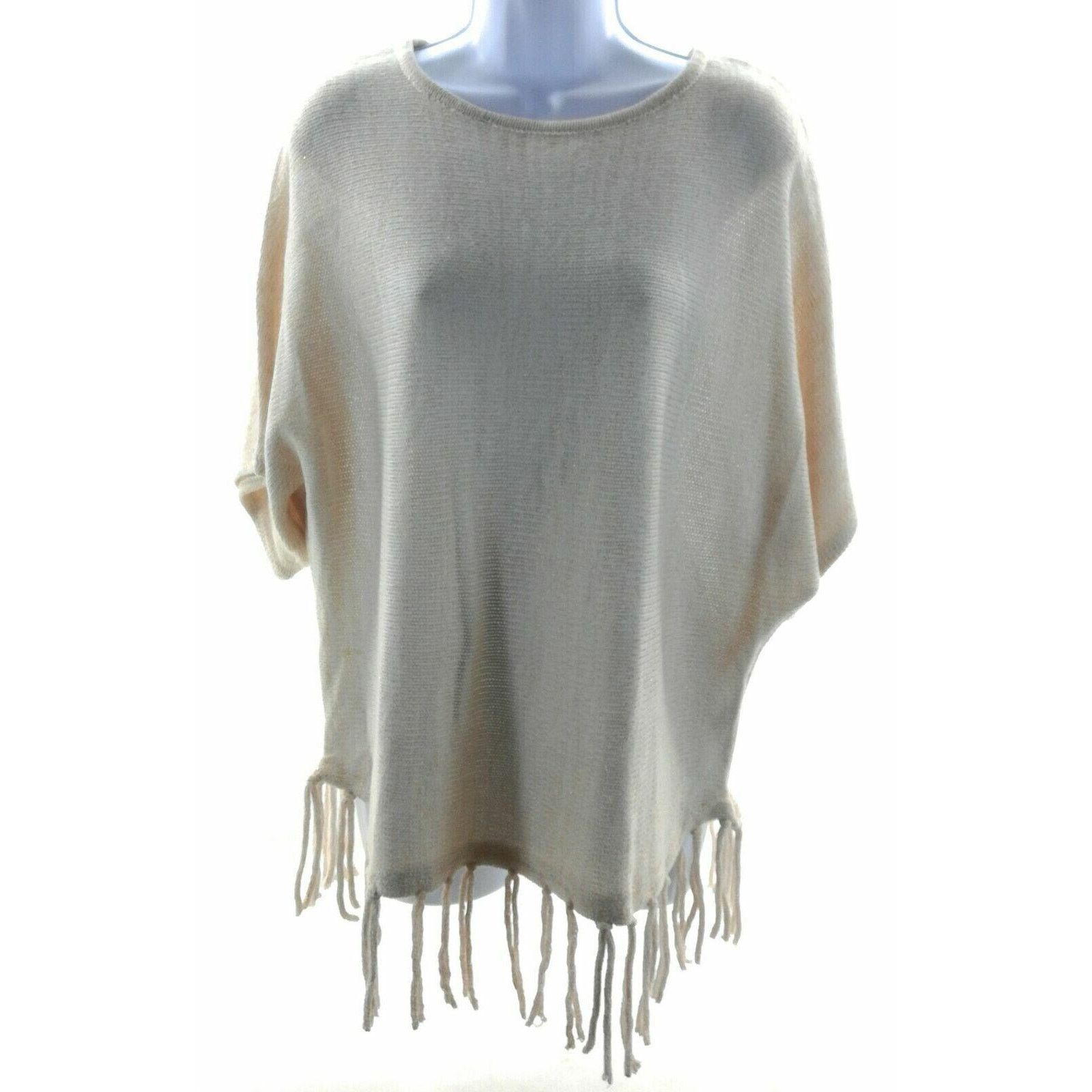 Other Domani Cream & Gold Metallic Oversized Sweater - Size Medium Size M / US 6-8 / IT 42-44 - 1 Thumbnail