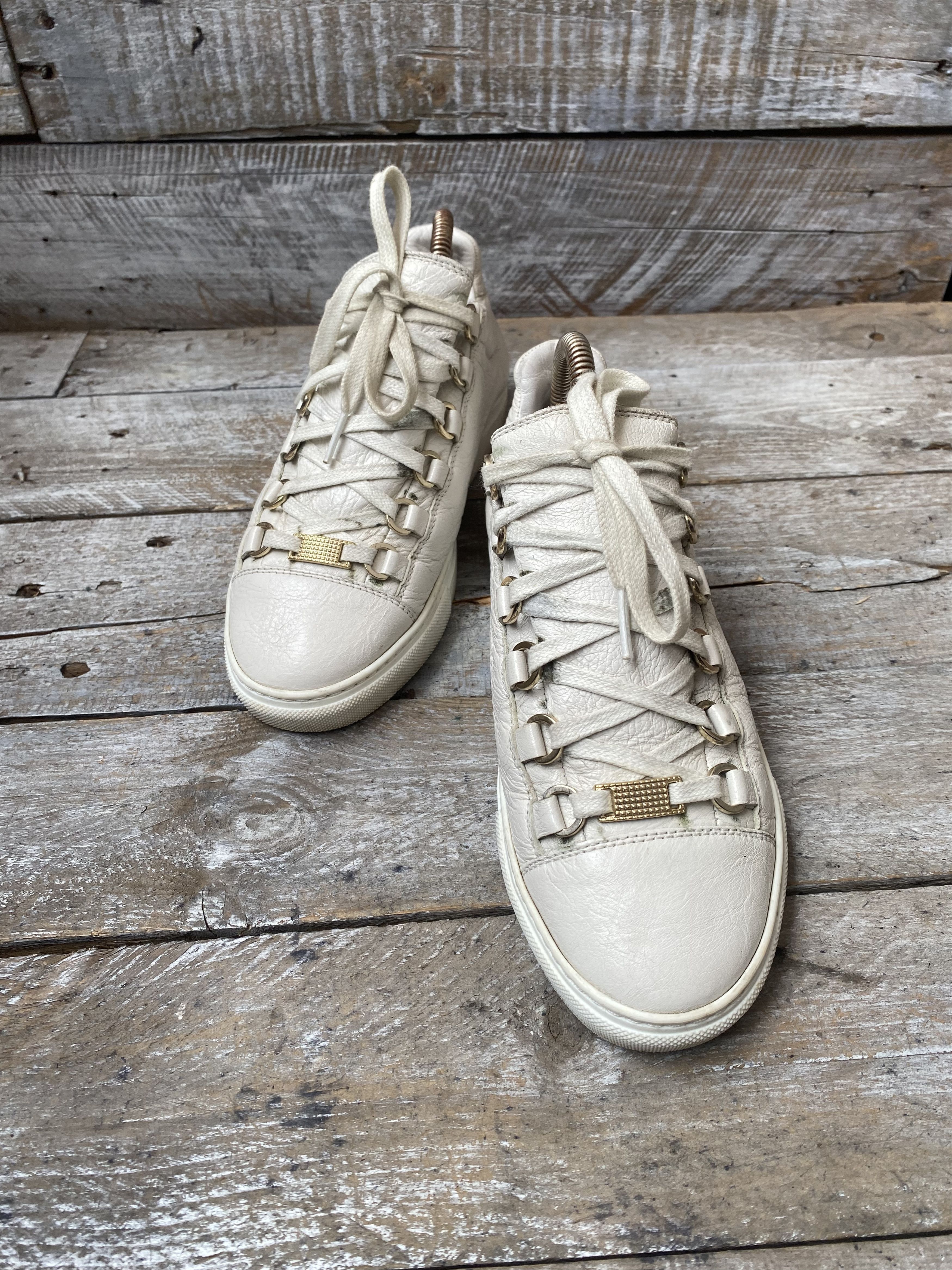 Balenciaga Balenciaga arena white low-top sneakers sz 36 Size US 6 / IT 36 - 14 Thumbnail