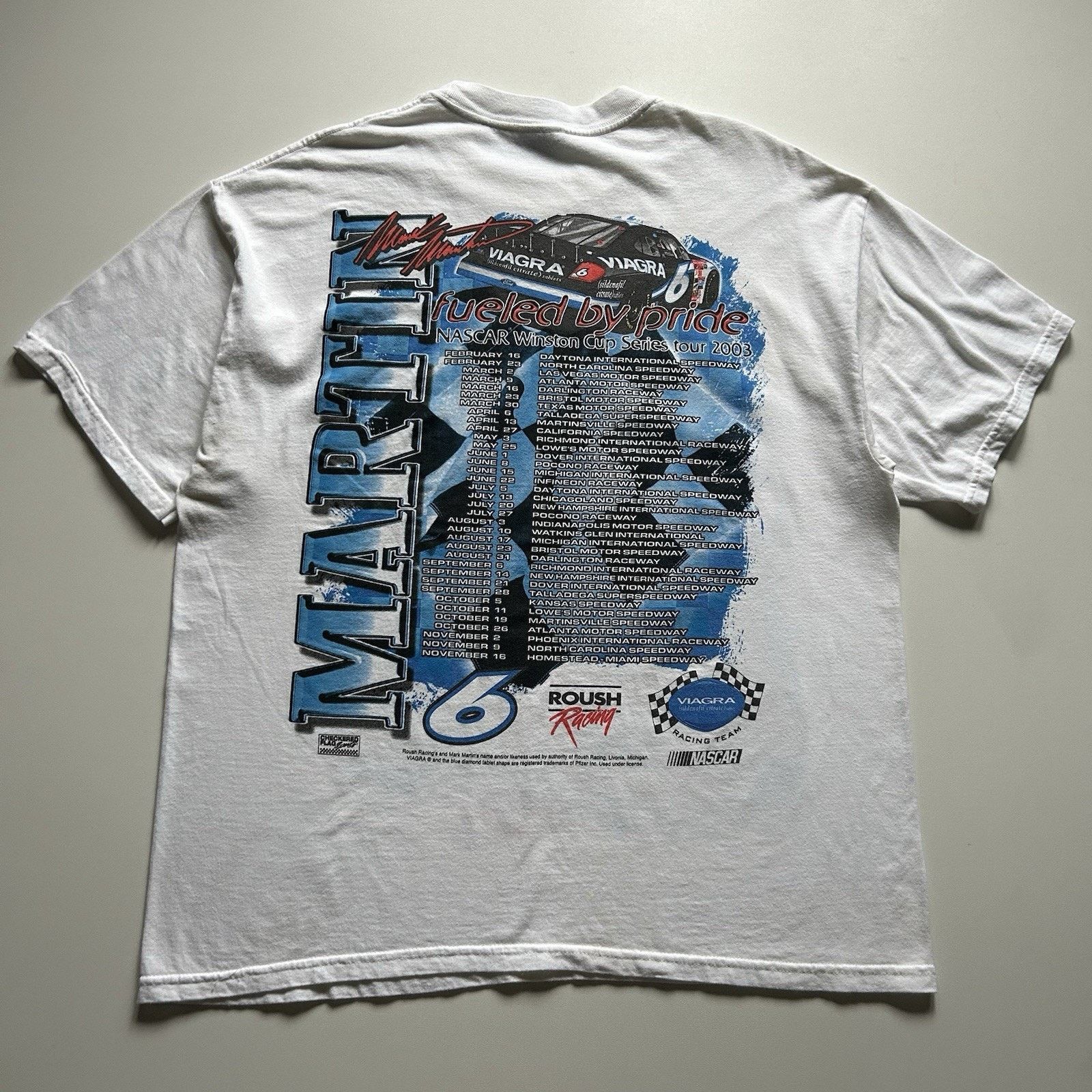 NASCAR × Vintage Vintage 90s Viagra Racing T Shirt XL Nascar Winston Cup Rare Size US XL / EU 56 / 4 - 3 Thumbnail