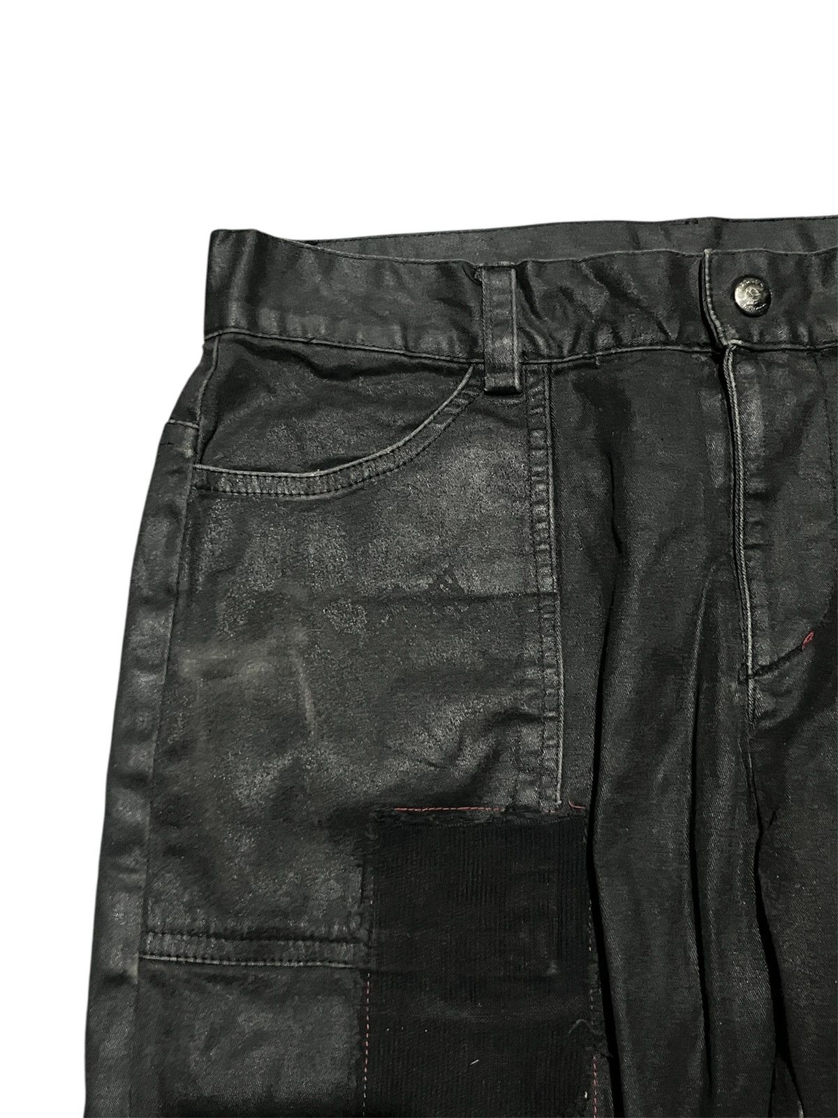 Other H. Naoto Anarchyism Crust Patchwork Waxed Bondage Pants Size US 32 / EU 48 - 6 Thumbnail