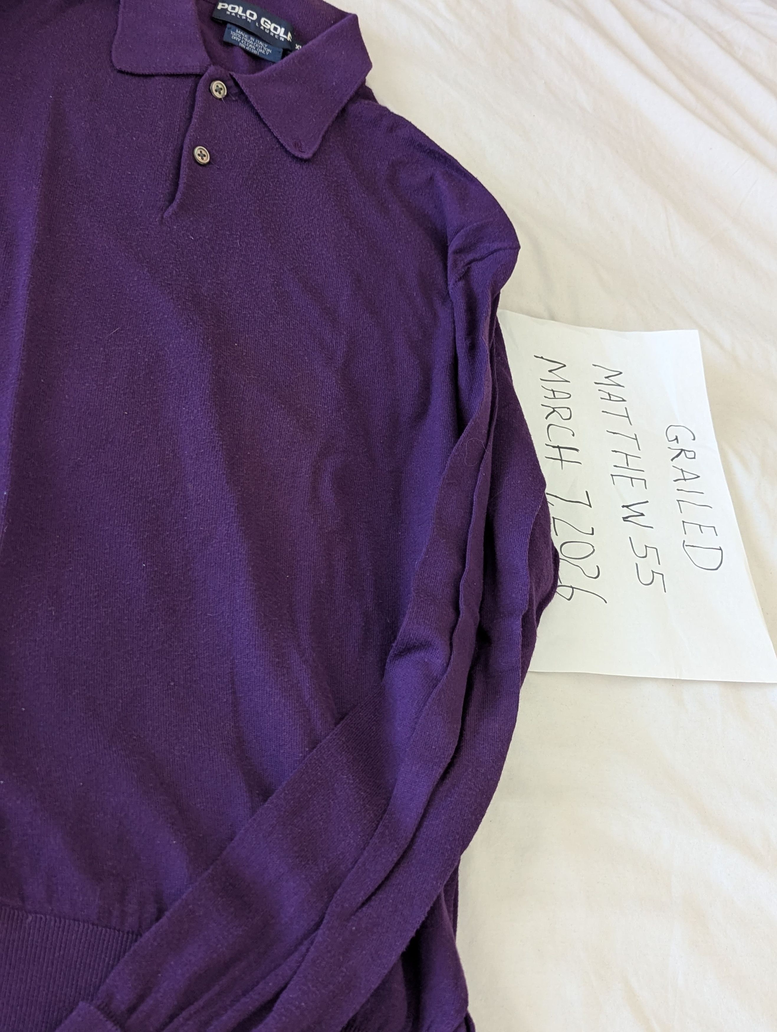 Ralph Lauren Puma Cotton Golf top Size US XL / EU 56 / 4 - 2 Thumbnail