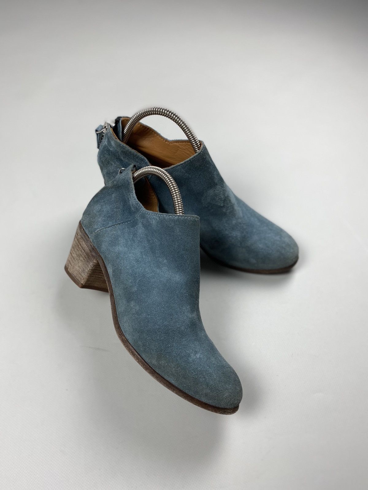 MoMA MOMA Ladies Leather Avant-garde Heeled Boots Shoes Size US 8.5 / IT 38.5 - 6 Thumbnail
