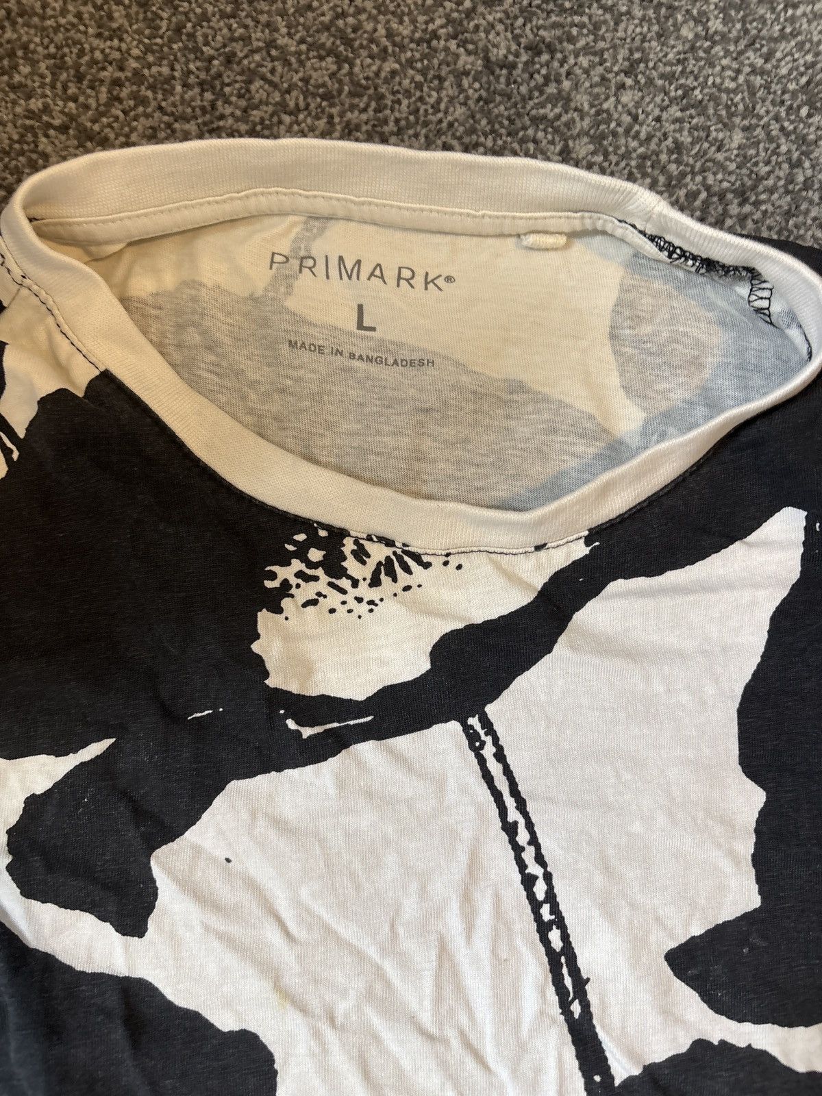 Primark black and white shirt Size US L / EU 52-54 / 3 - 1 Thumbnail