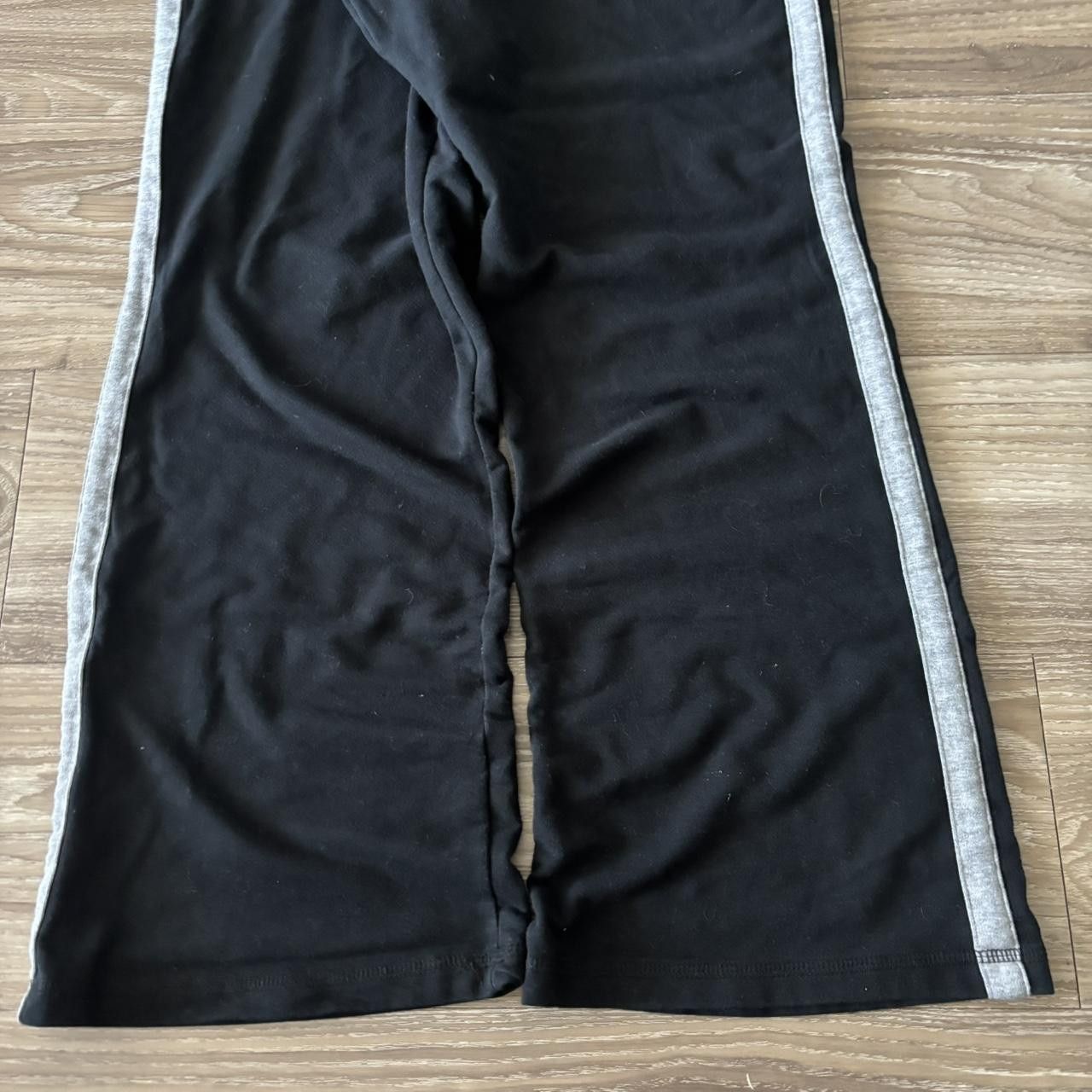Vintage Crazy Vintage Y2K/2000s Baggy Black Grey Striped Sweatpants! Fits L Size US 36 / EU 52 - 4 Thumbnail
