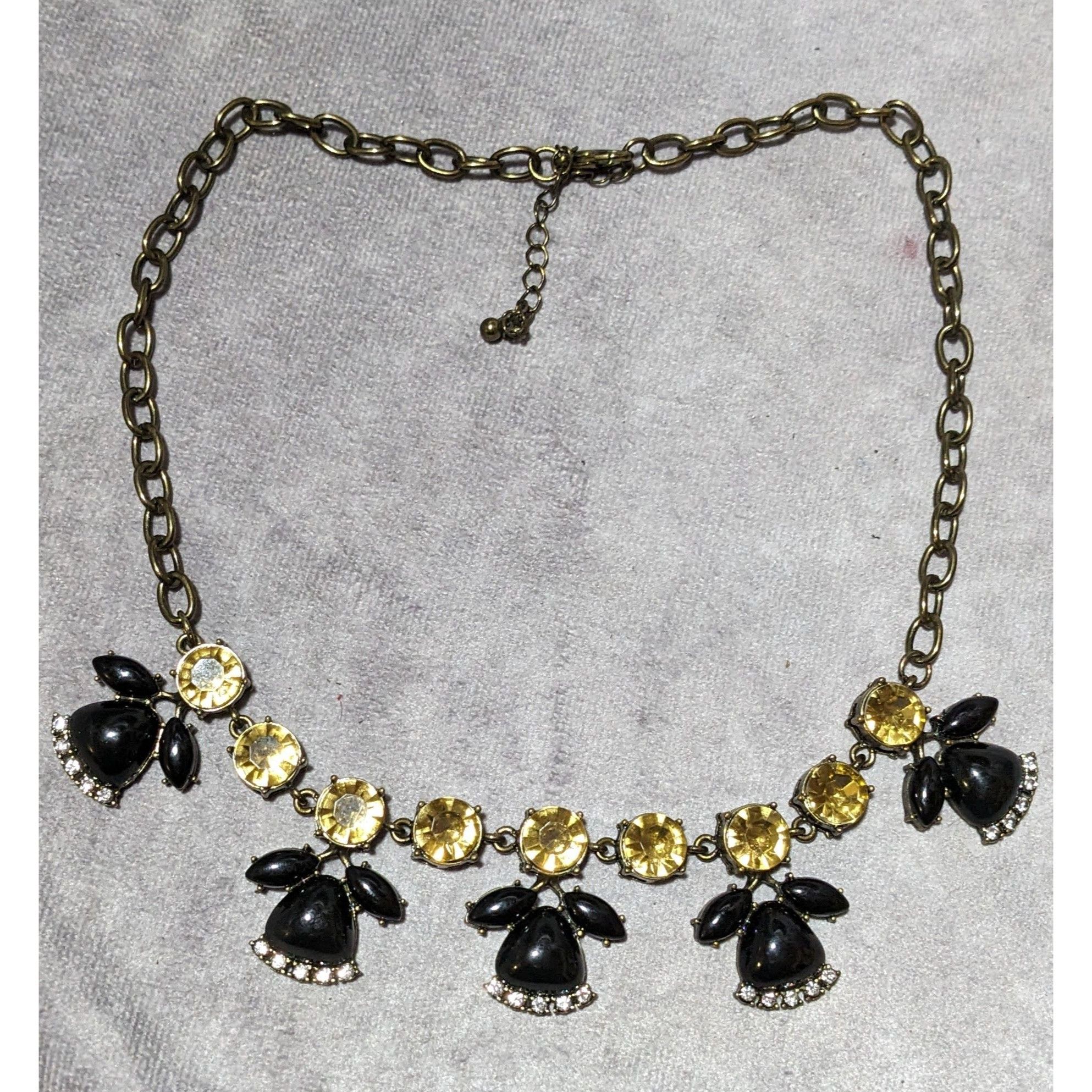 Other Retro Glam Gem Studded Statement Necklace Size ONE SIZE - 7 Thumbnail