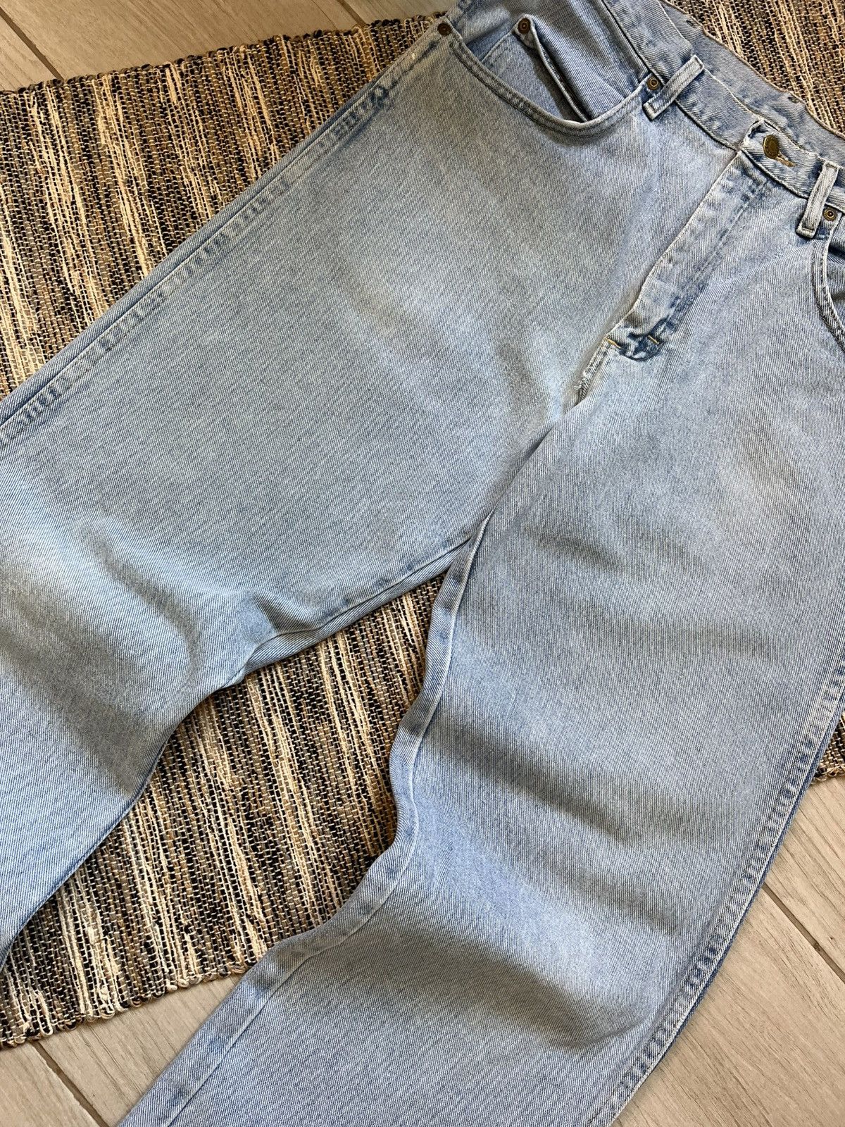 Vintage × Wrangler Vintage Wrangler Jeans washed distressed denim blue Size US 34 / EU 50 - 5 Thumbnail