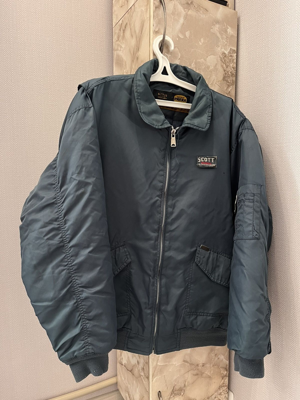 Schott × Vintage Vintage Schott NYC Bomber jacket MA-2 flyer military Size US XXL / EU 58 / 5 - 1 Thumbnail