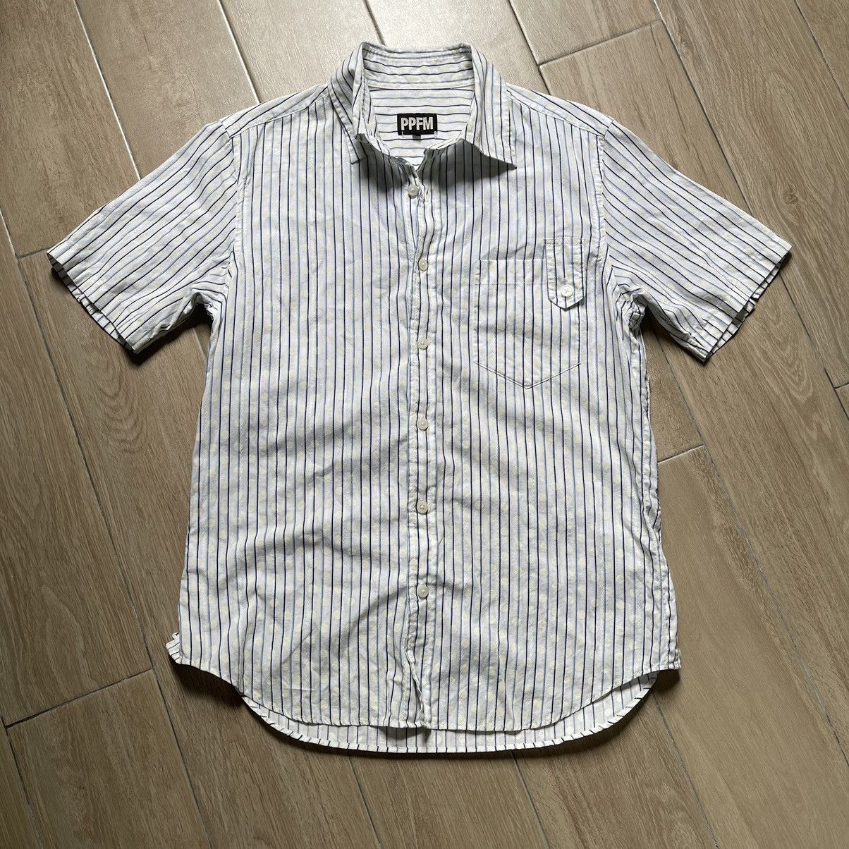 Designer × Japanese Brand × PPFM PPFM Polcadot stripe button up Size US M / EU 48-50 / 2 - 1 Thumbnail