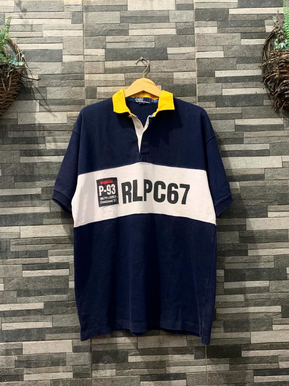 Polo Ralph Lauren Vintage 1993 Polo RLPC67 Rugby Poloshirt Size US XL / EU 56 / 4 - 1 Thumbnail