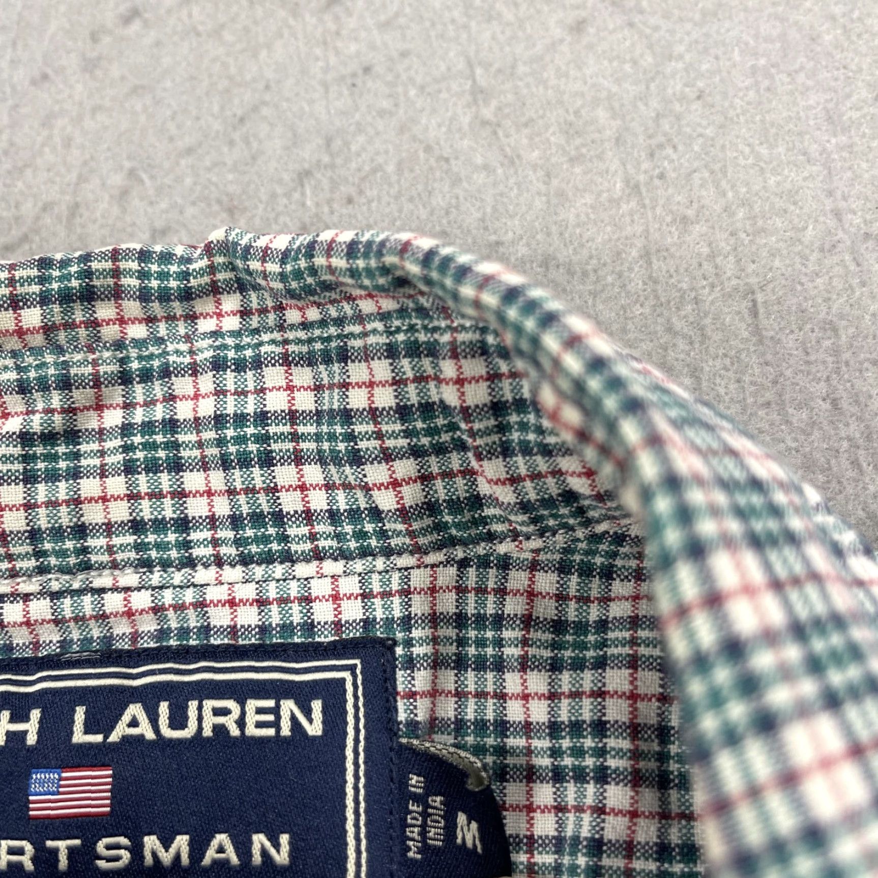 Ralph Lauren VINTAGE Ralph Lauren Sportsman Shirt Mens M Green Check Flannel Cotton 90s Size US M / EU 48-50 / 2 - 5 Thumbnail