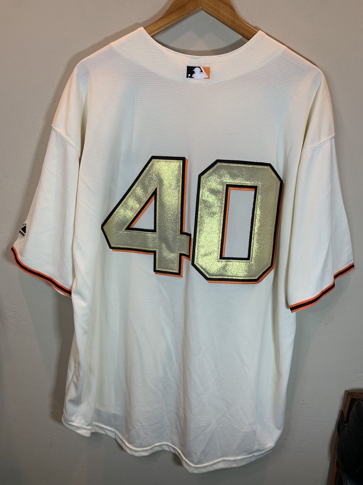 MLB × Majestic × Vintage RARE Vintage Madison Bumgarner #40 SF Giants Majestic Jersey Size US XL / EU 56 / 4 - 2 Thumbnail