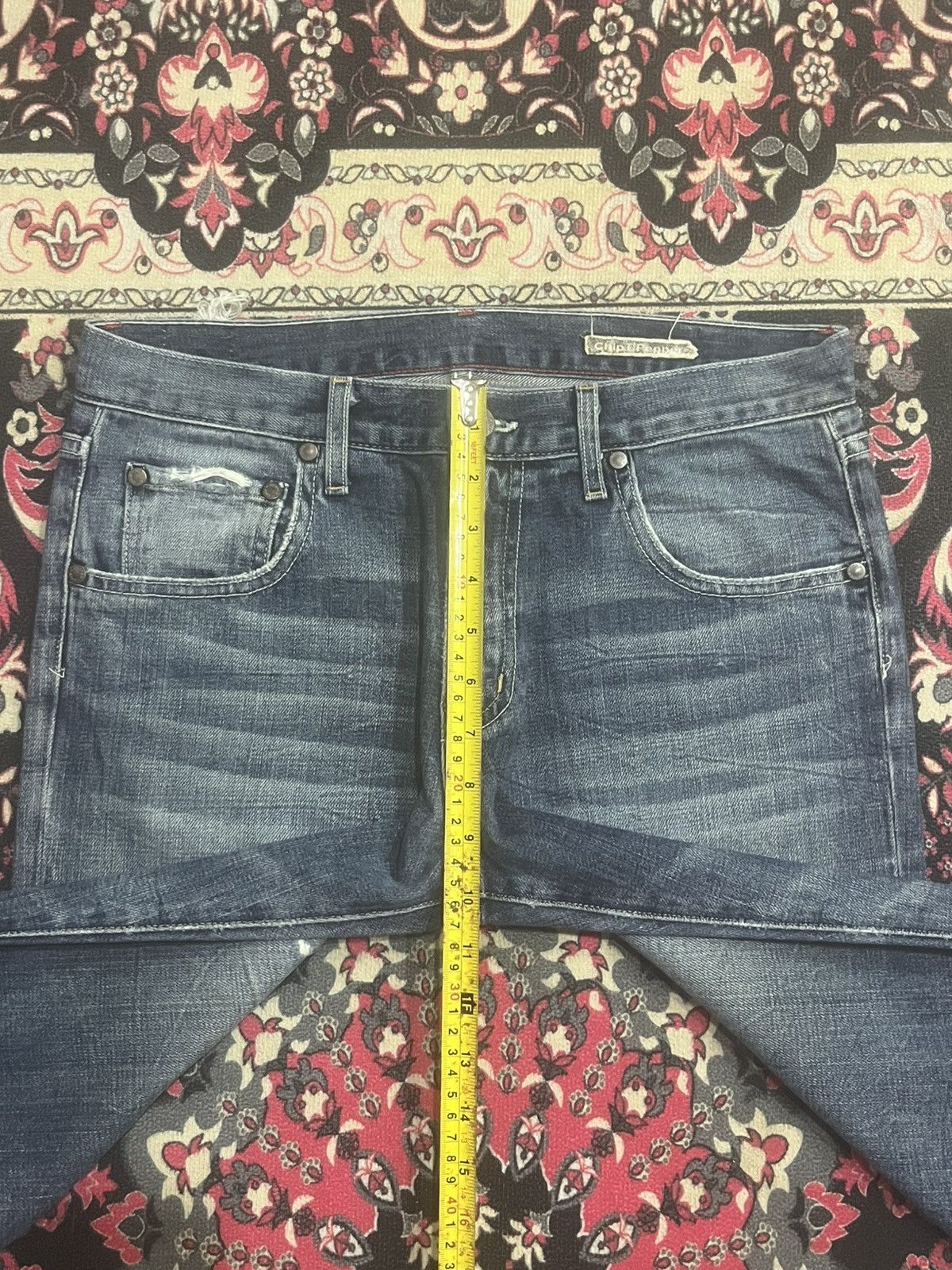 Chip & Pepper Vintage Chip & Pepper Blue Faded Whisker Rip Straight Jeans Size US 29 - 12 Thumbnail
