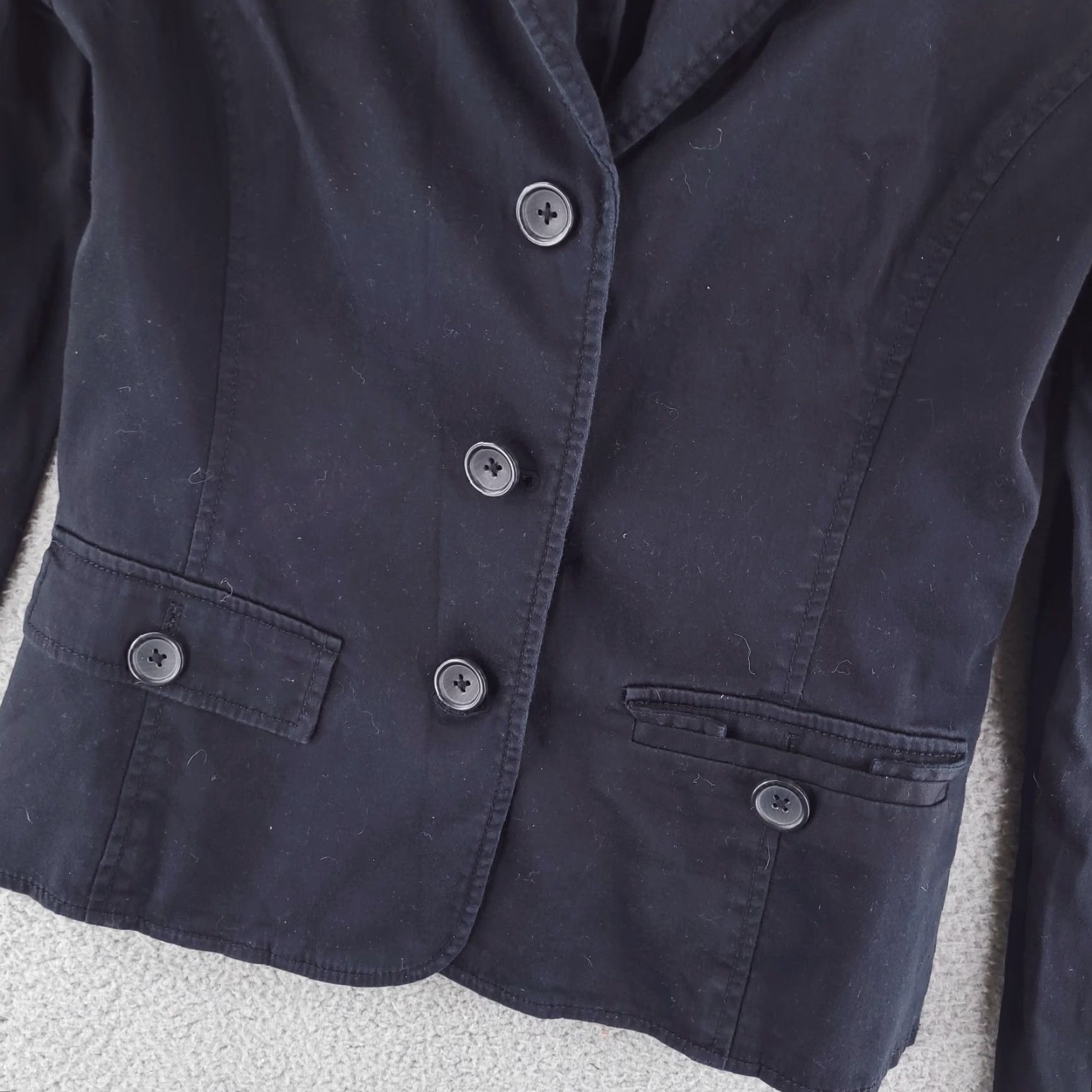 Banana Republic Banana Republic Jacket Womens Small Black Pea Coat Military Size S / US 4 / IT 40 - 4 Thumbnail