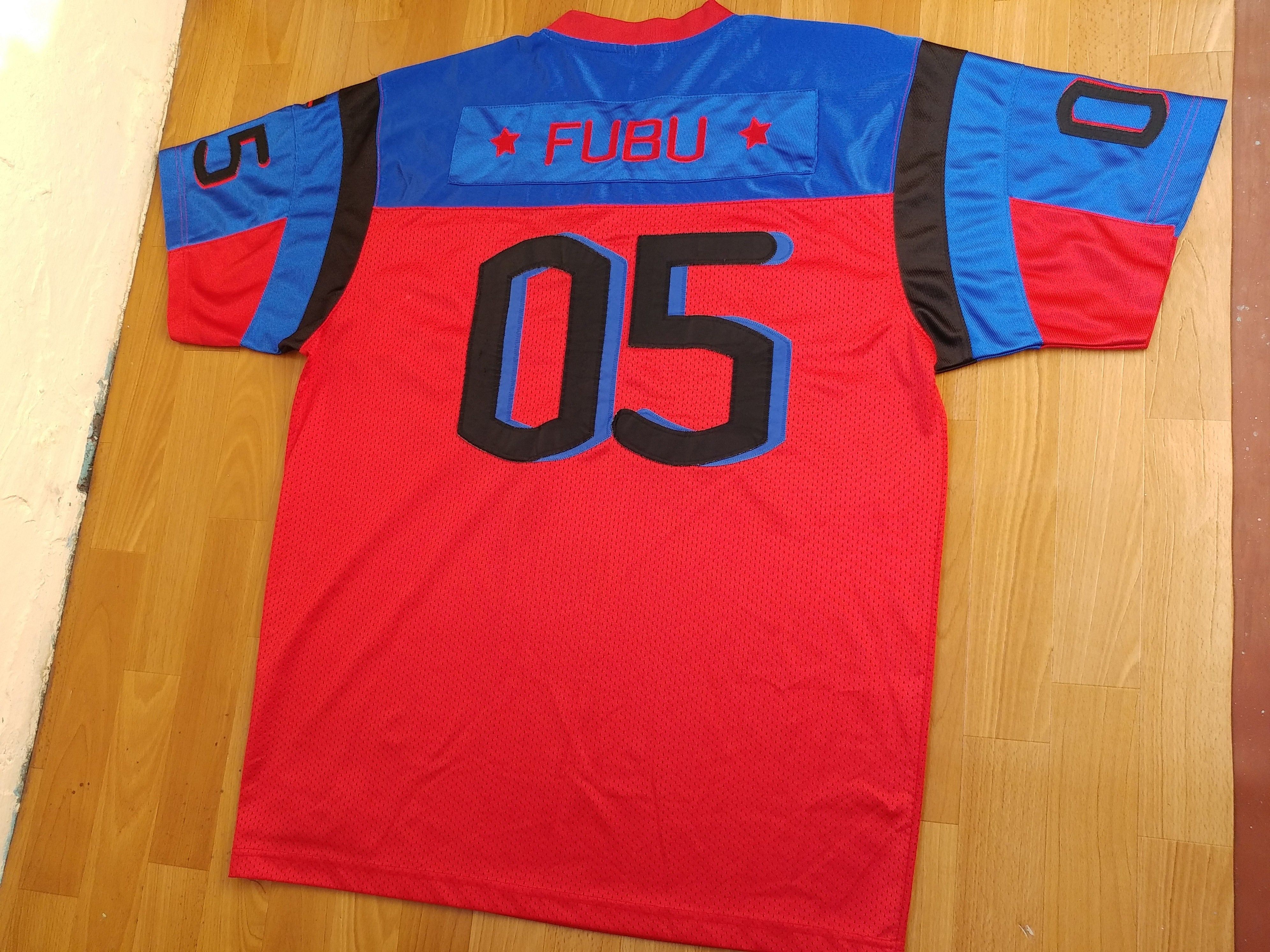 Fubu FUBU jersey, red, Fubu 05, vintage hip hop t-shirt, 90s XL Size US XL / EU 56 / 4 - 4 Thumbnail