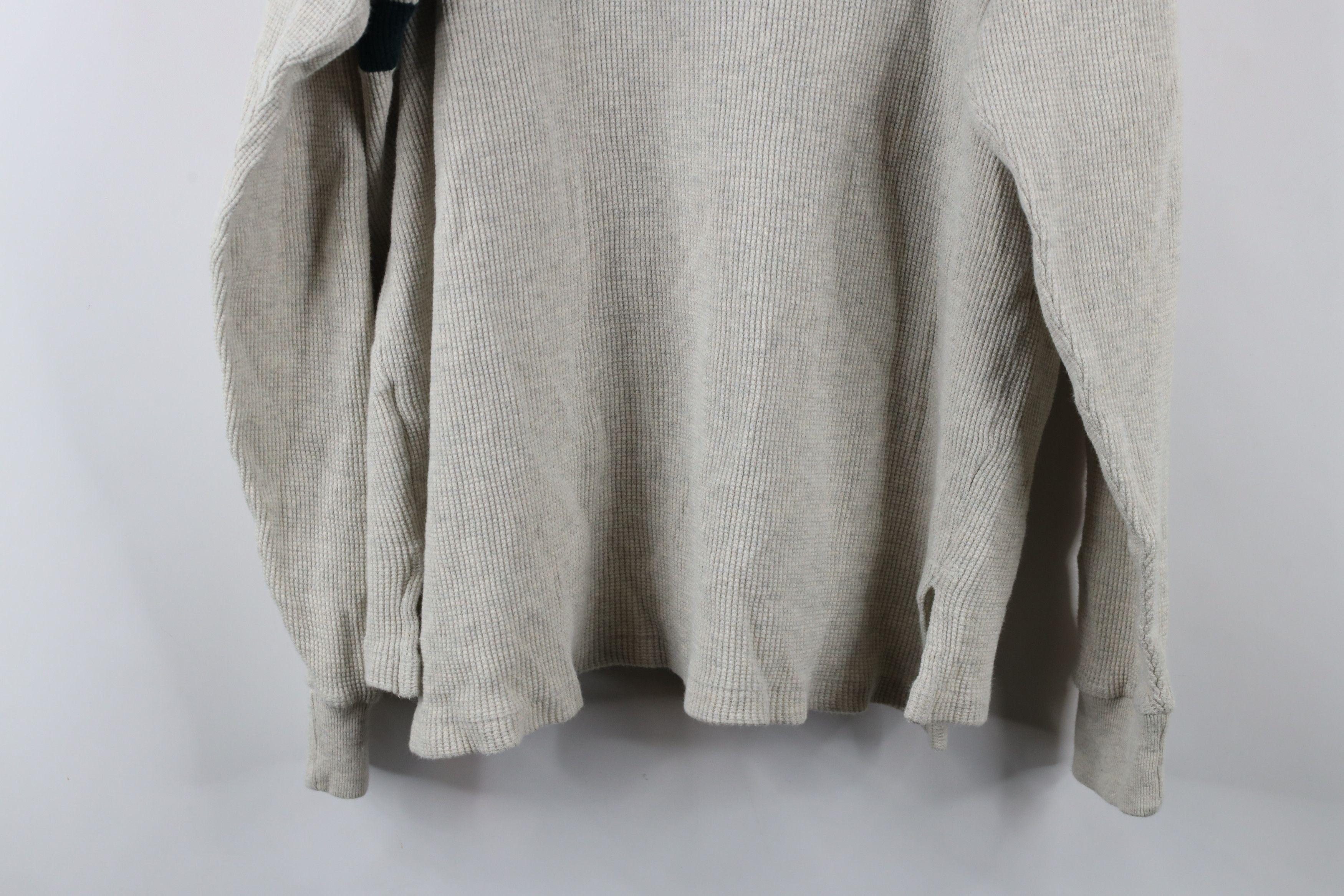 Ralph Lauren × Vintage Vintage 90s Ralph Lauren Waffle Knit Long Sleeve Polo Size US L / EU 52-54 / 3 - 11 Thumbnail