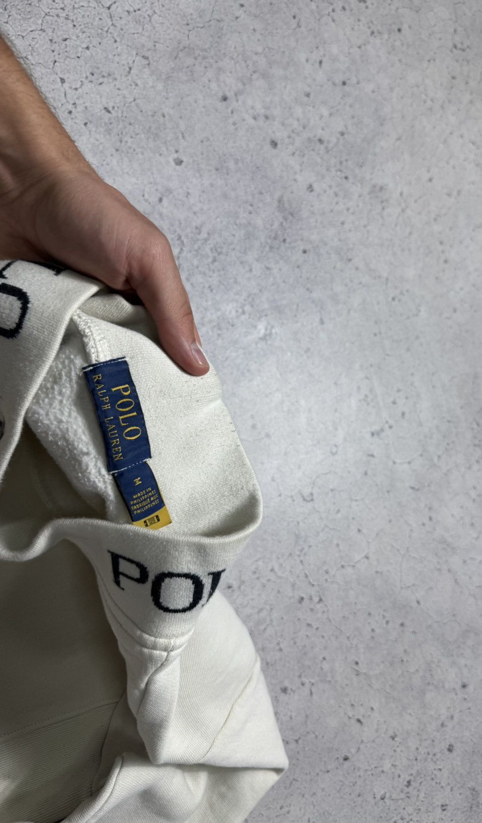 Polo Ralph Lauren Polo Ralph Lauren Beige Sweatshirt Big Logo Y2K PRL Size US M / EU 48-50 / 2 - 5 Thumbnail