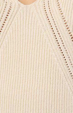 Jil Sander o1y1025 Short Sleeves Sweater in Ivory Size XXS / US 00 / IT 34 - 4 Thumbnail