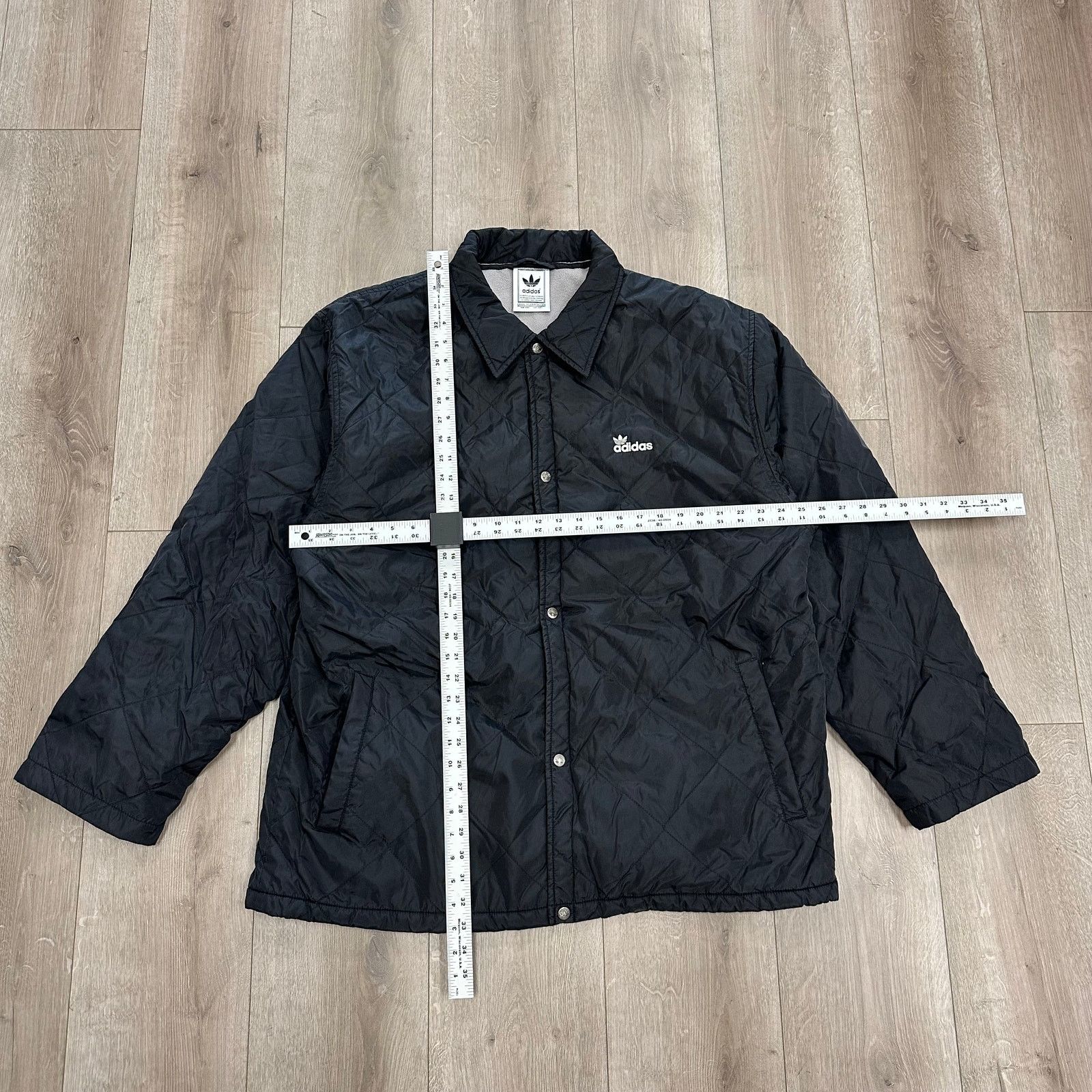 Adidas Vintage Adidas Quilted Parka Puffer Jacket Coat Black XXL Size US XXL / EU 58 / 5 - 2 Thumbnail