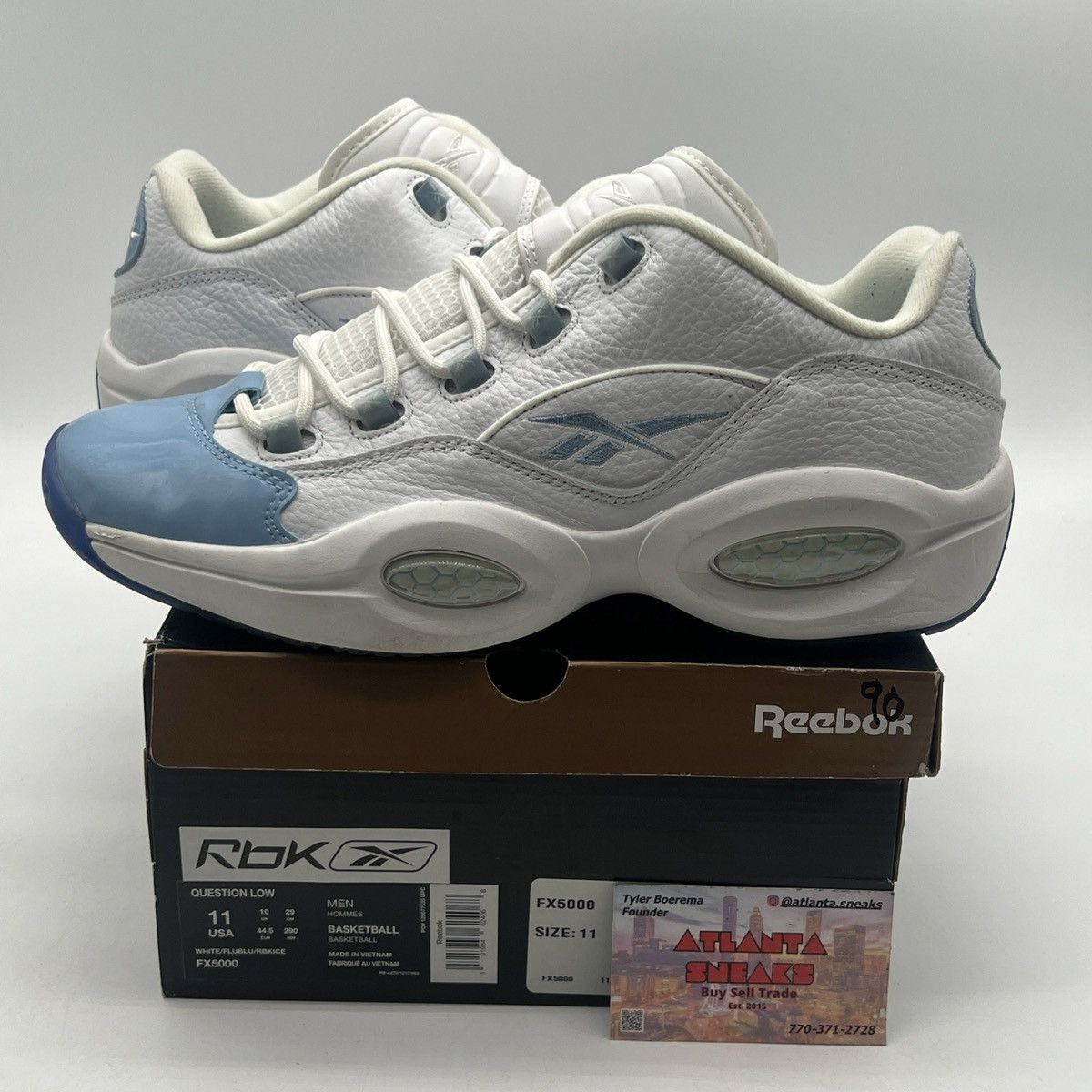 Reebok Question patent low fluid blue Size US 11 / EU 44 - 1 Thumbnail