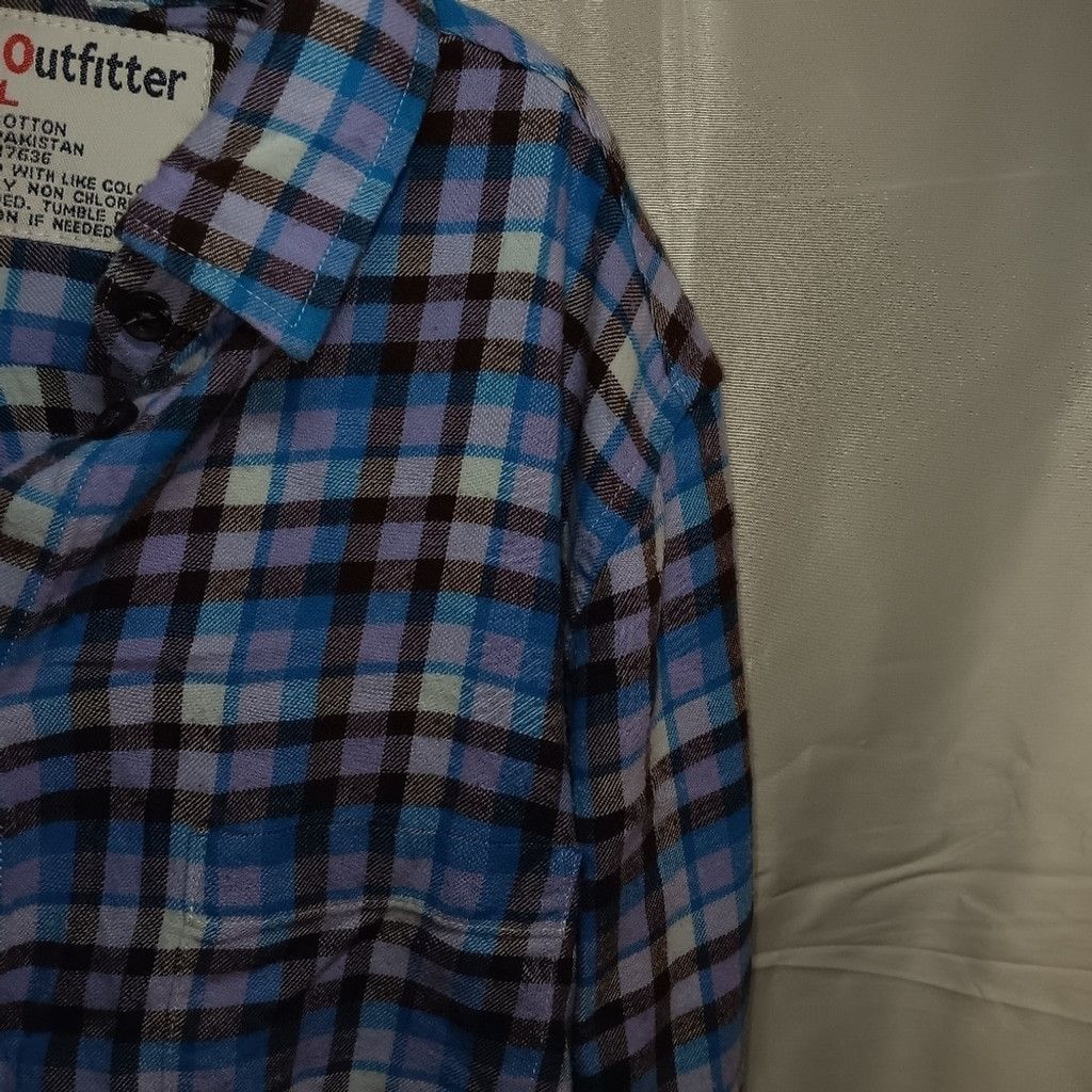 Comfort Colors Comfort Outfitters, ladies Flannel shirt, Size XL,euc Size XL / US 12-14 / IT 48-50 - 4 Thumbnail