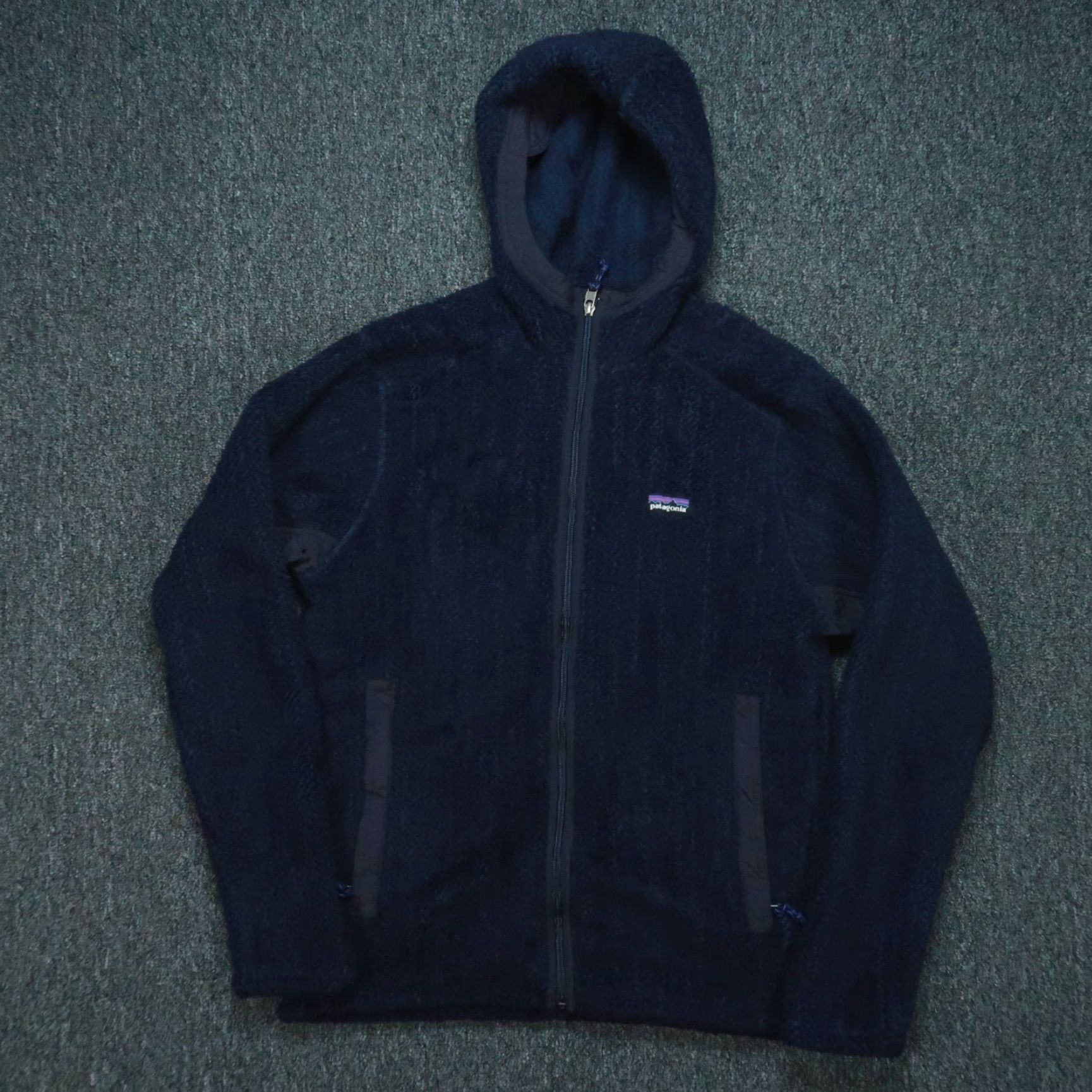 Patagonia VINTAGE Patagonia Jacket Mens Small Blue Arctos Hoody Fleece Full Zip Pockets Hooded VTG Size US S / EU 44-46 / 1 - 2 Thumbnail