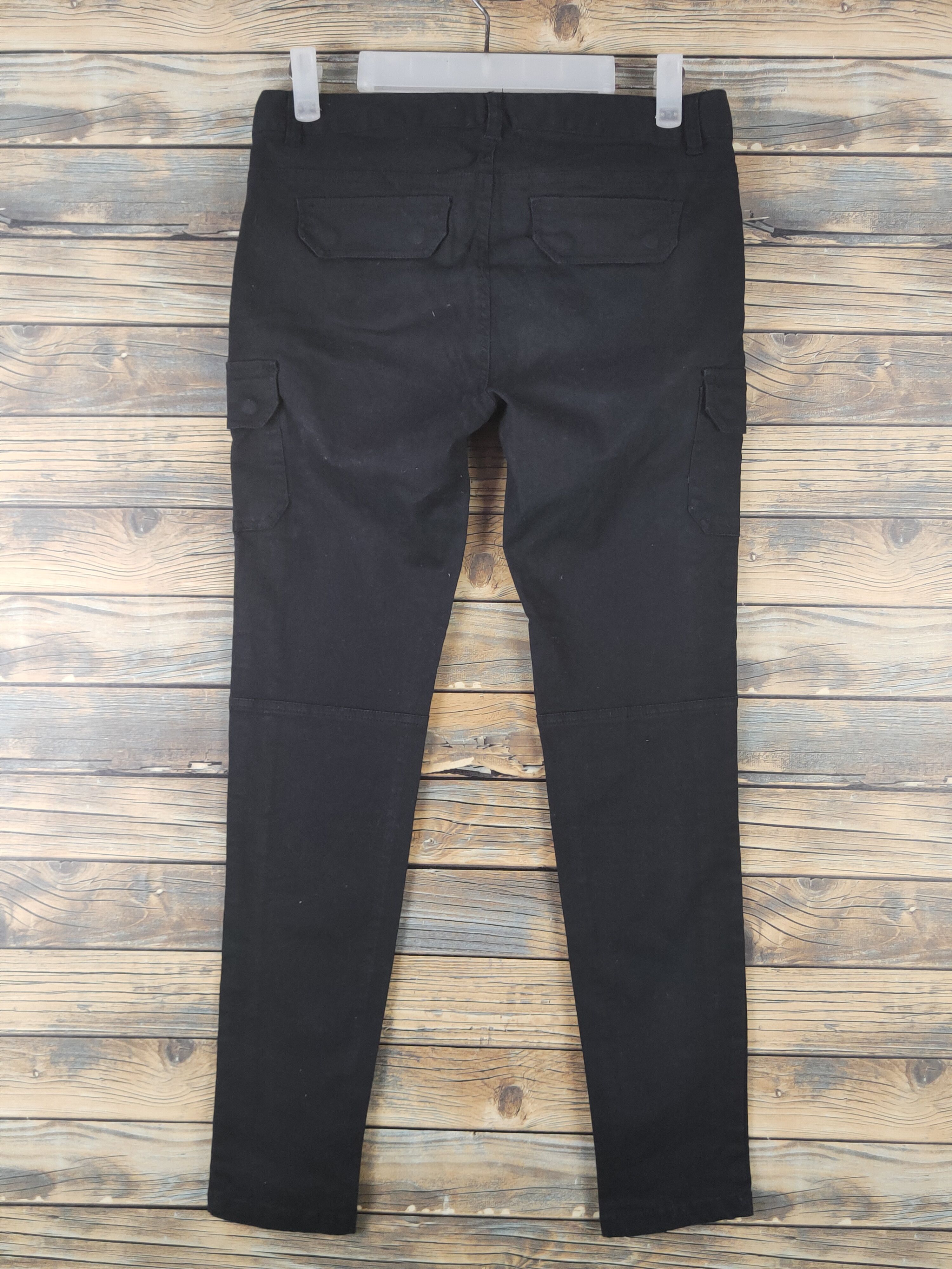 Japanese Brand DL Inter Crew Black Multipocket Tactical Cargo Pants #1652 Size 28" / US 6 / IT 42 - 7 Thumbnail