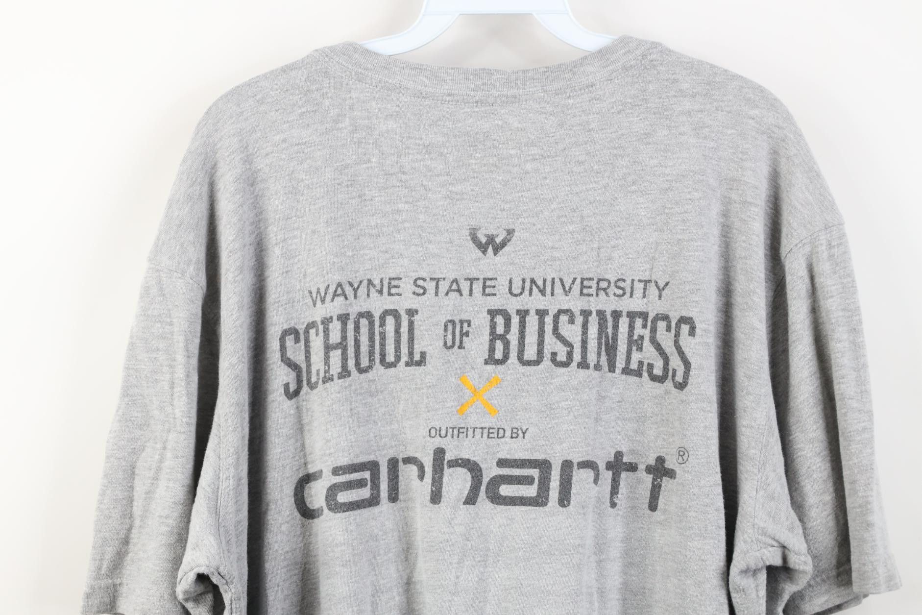 Carhartt Y2K Carhartt Spell Out Detroit Short Sleeve T-Shirt Gray Size US L / EU 52-54 / 3 - 14 Thumbnail