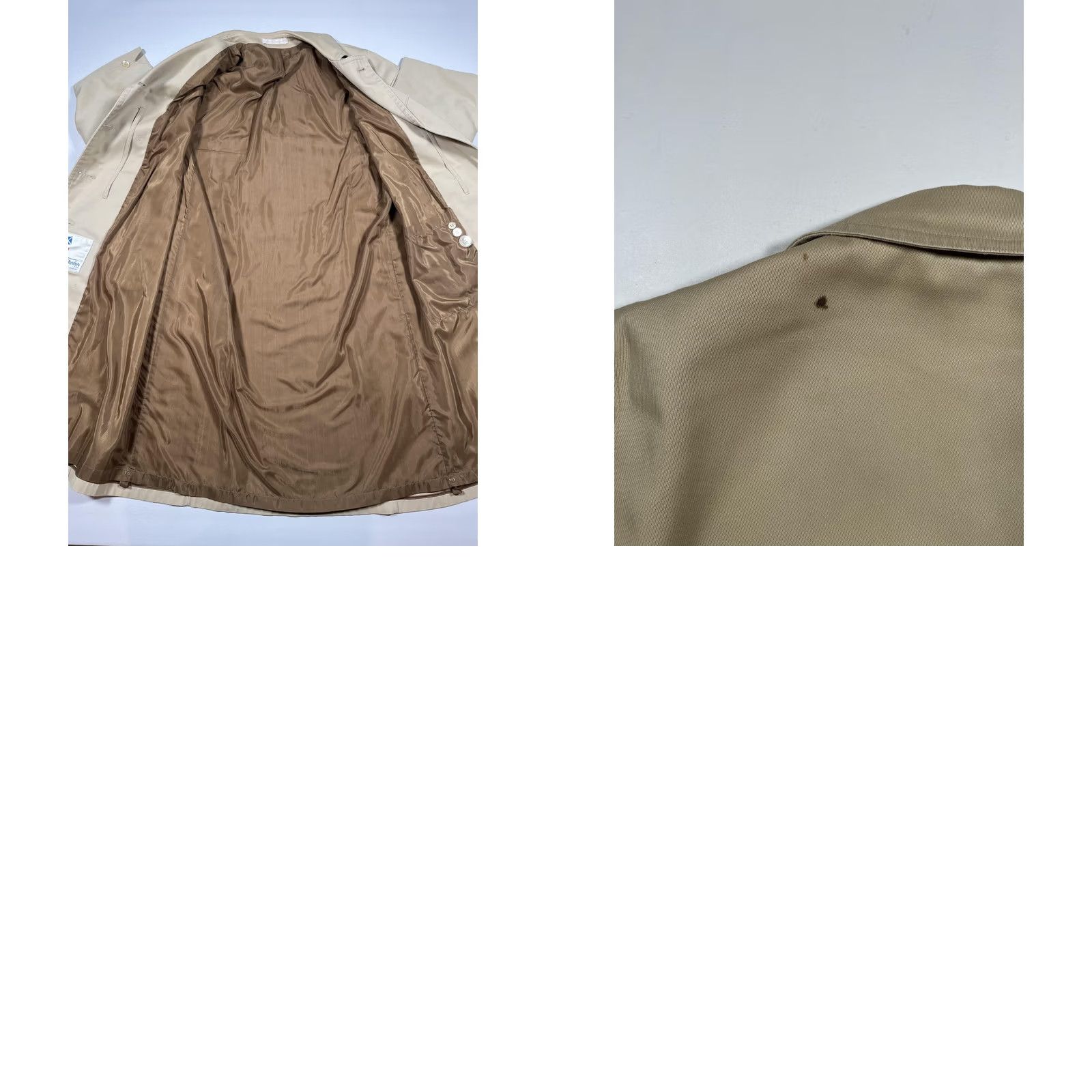 Doublet VINTAGE Misty Harbor Trench Coat Womens 14 Double Breasted Daiswain Twill 60s Size XL / US 12-14 / IT 48-50 - 9 Thumbnail