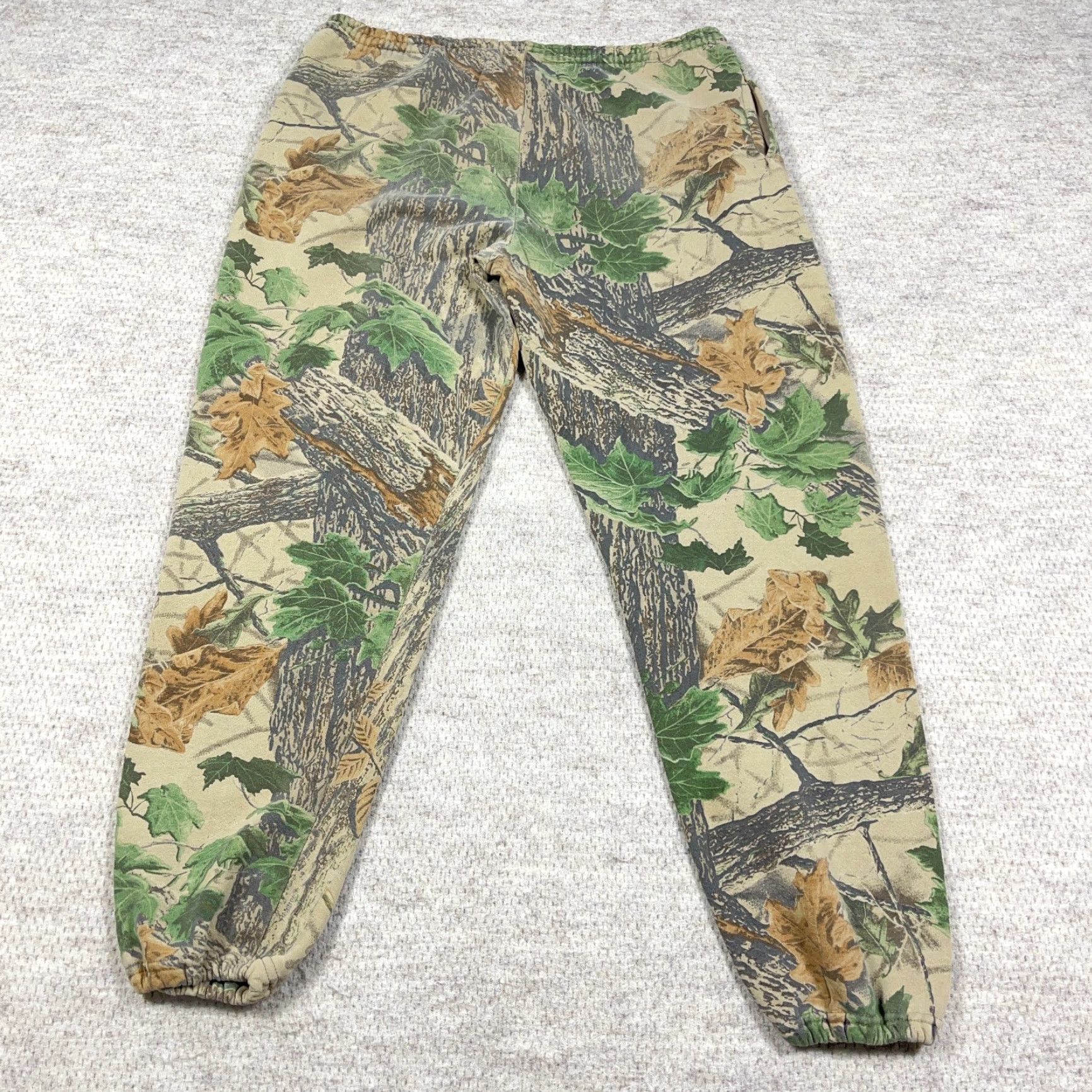 Jerzees VINTAGE Realtree CAMO Sweatpants Jerzees Men XL 36x30 Joggers 90s Y2K Made USA Brown Fleece Pockets Size US 36 / EU 52 - 2 Thumbnail