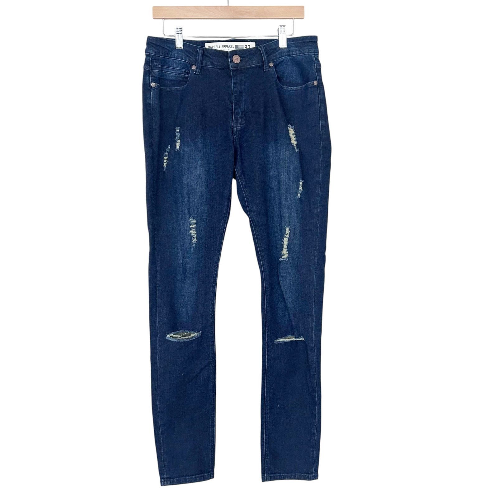 Other Barbell Apparel Distressed Jeans Sz 32x33 Size US 32 / EU 48 - 1 Thumbnail