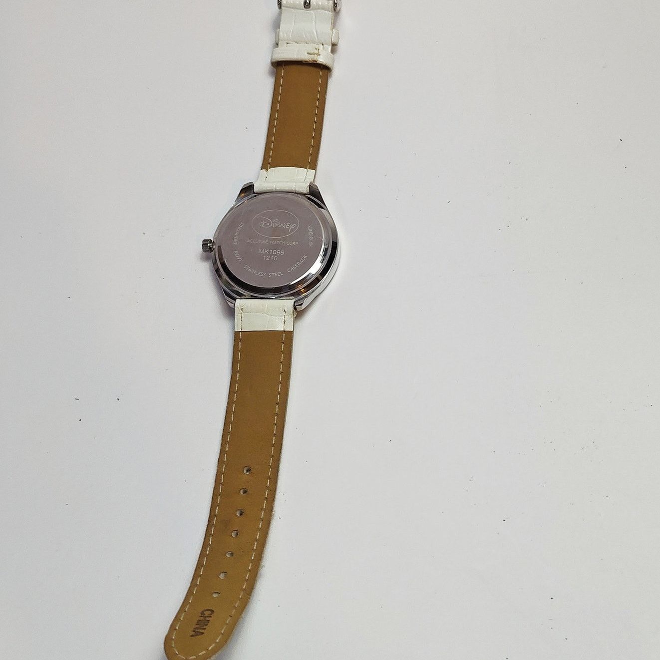 Disney Disney Minnie Mouse Crystal Bezel White Strap Watch Size ONE SIZE - 4 Thumbnail