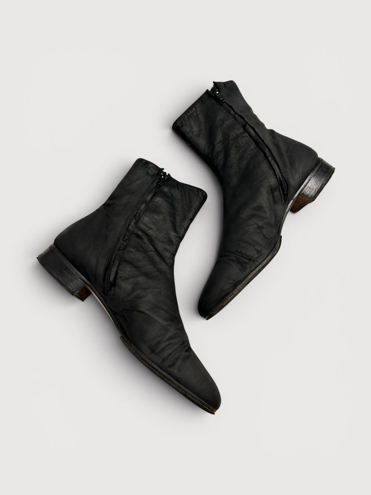 Jil Sander FW2003 Side Zip Horse Leather Boots Size US 8 / EU 41 - 3 Thumbnail