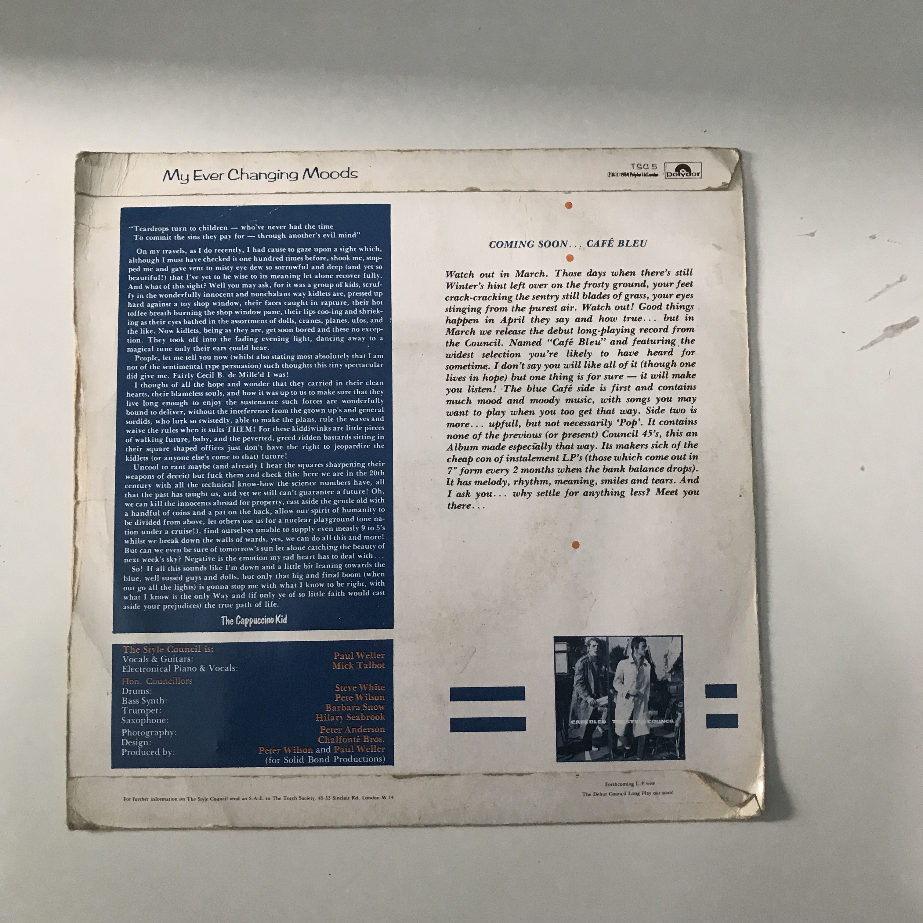 Vintage The Style Council ‎- My Ever Changing Moods 7" Vinyl Single Size ONE SIZE - 2 Thumbnail