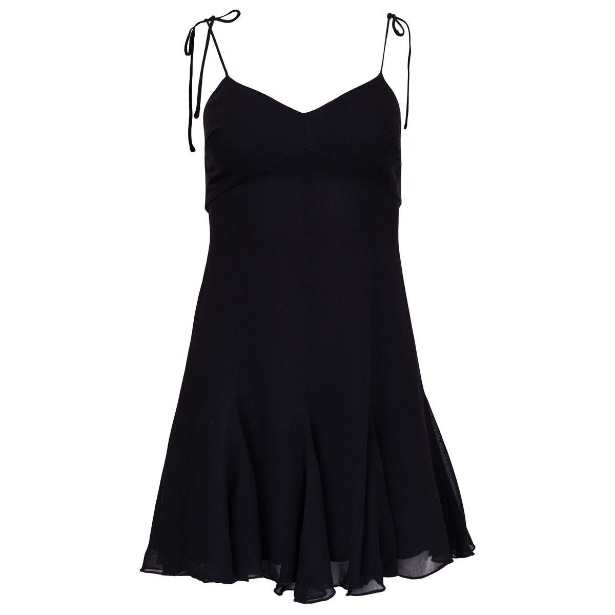 Dolce & Gabbana Dolce & Gabbana S/S 1995 Black Silk Mini Dress Size M / US 6-8 / IT 42-44 - 1 Thumbnail