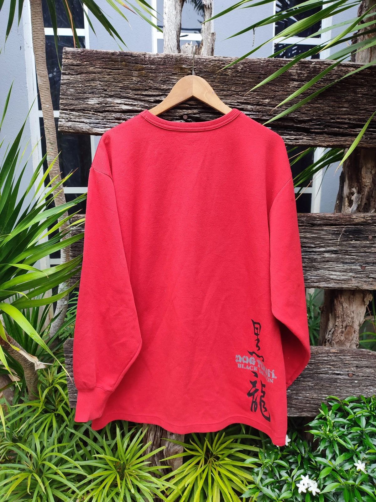 Dogtown × Japanese Brand Dogtown Black Dragon Mesh-Overlay Crewneck Bold Graphic Red Size US L / EU 52-54 / 3 - 10 Thumbnail