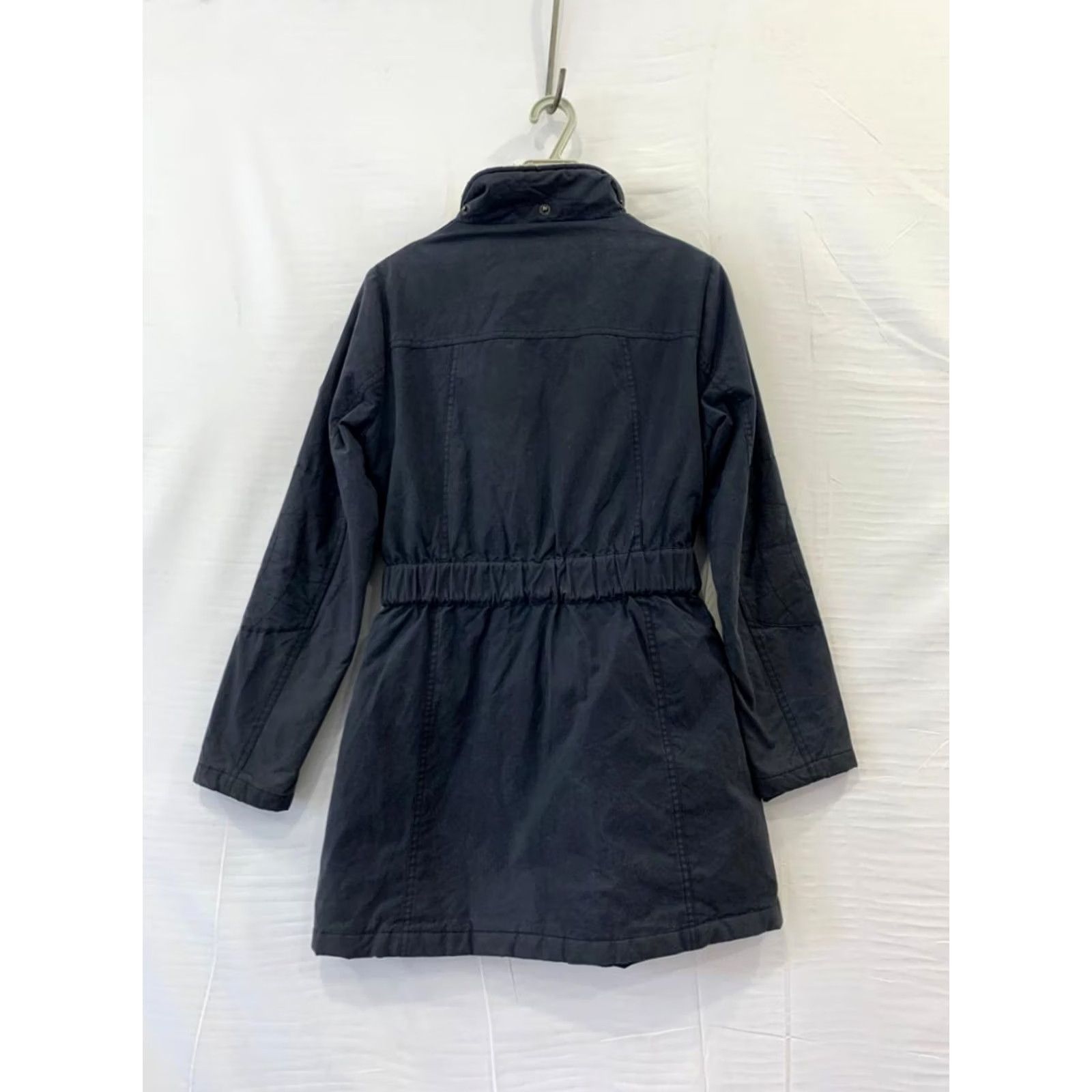 Barbour Barbour Jacket Women’s Navy Belted FibreDown Waxed Cotton Quilted 6 Size M / US 6-8 / IT 42-44 - 3 Thumbnail