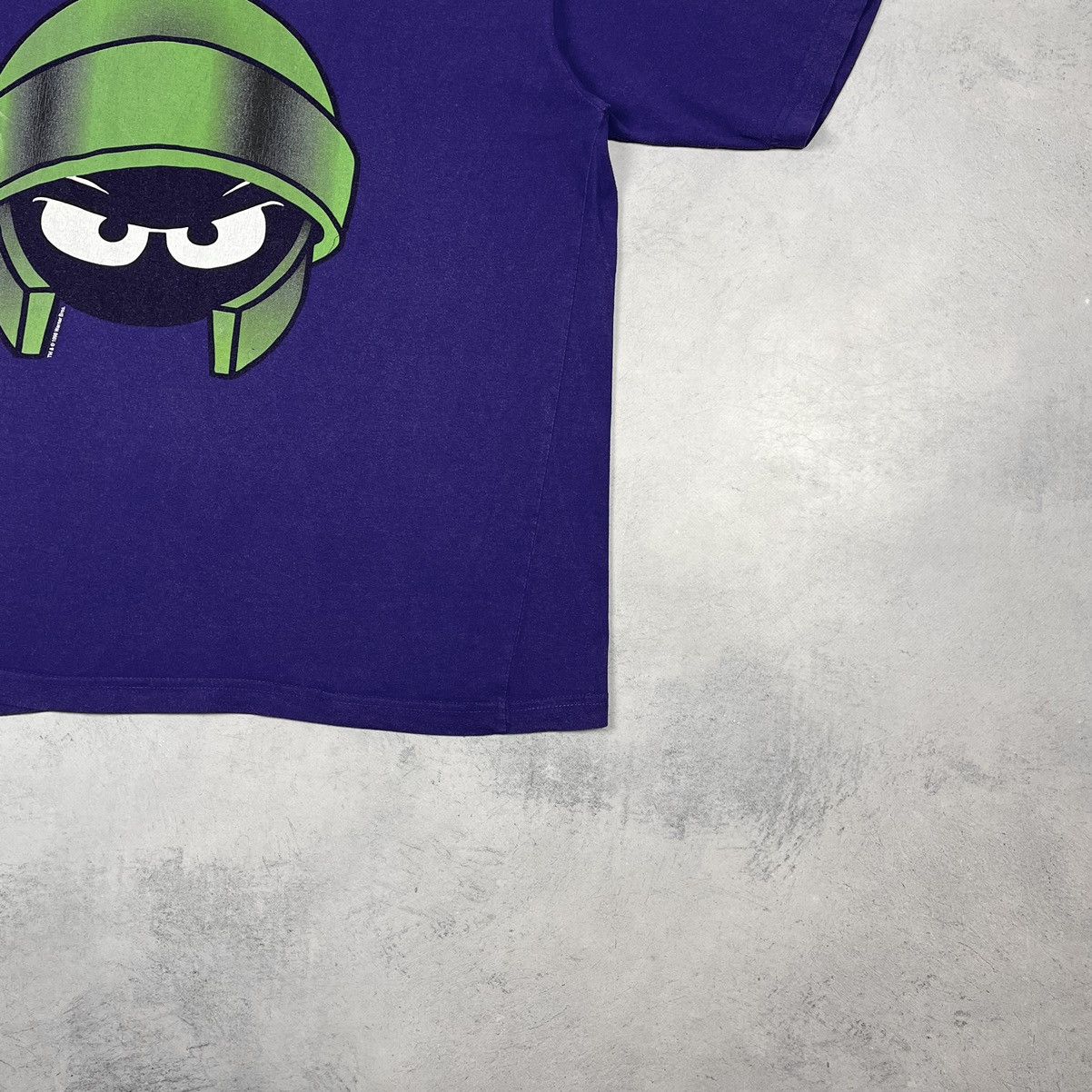 Warner Bros Vintage Warner Bros. Marvin The Martian Cartoon T Shirt 1998 Size US XL / EU 56 / 4 - 4 Thumbnail
