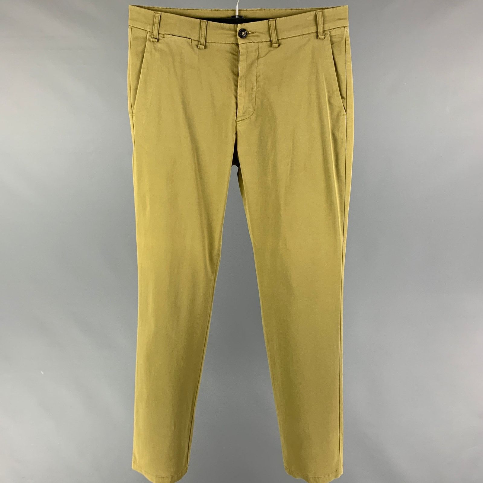 Homecore HOMECORE Size 34 Olive Cotton Lyrca Button Fly Casual Pants Size US 34 / EU 50 - 1 Thumbnail