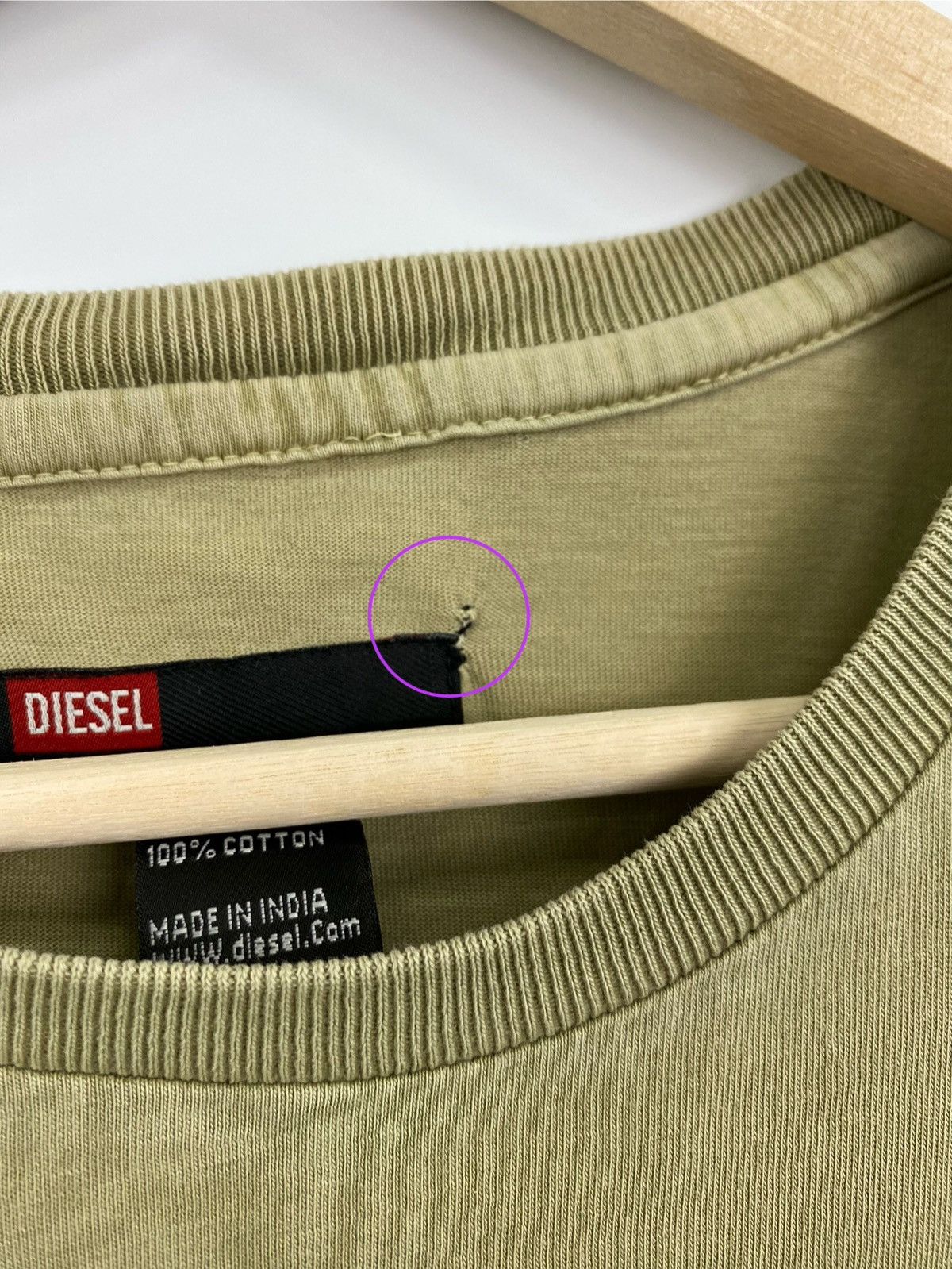 Diesel × Japanese Brand 🇺🇸 Vintage 90s Diesel Military style Big logo t-shirt Size US M / EU 48-50 / 2 - 13 Thumbnail