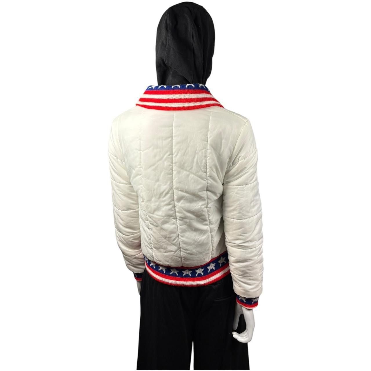 20471120 Vintage Y2K 90s American Stars and Stripes Bomber Jacket Size US M / EU 48-50 / 2 - 3 Thumbnail