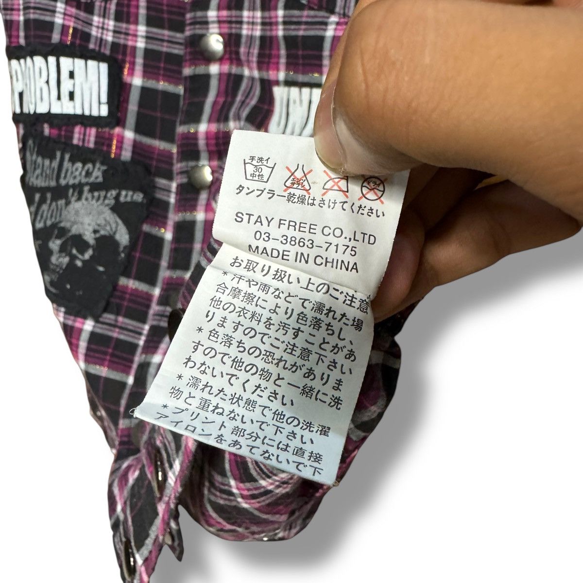 Sex Pot ReVeNGe Sex Pot Revenge Skull Patches Studded Punk Flannel Shirt Size US S / EU 44-46 / 1 - 16 Thumbnail