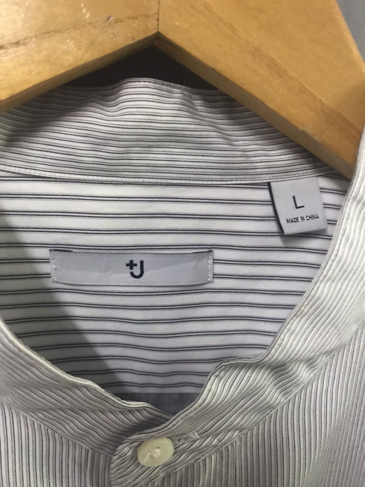 Jil Sander × Uniqlo JILL SANDER X UNIQLO - Mandarin Collar Two Tones Wide Shirts Size US L / EU 52-54 / 3 - 4 Thumbnail