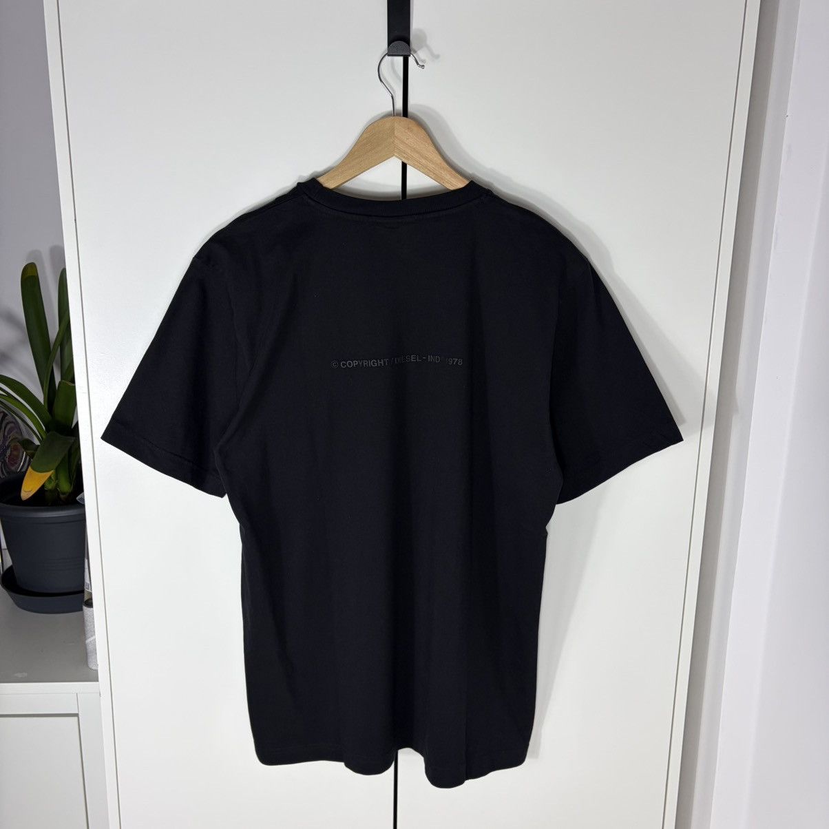 Diesel Diesel Visual Reference Only Big Print Logo Black Tee Y2K Size US M / EU 48-50 / 2 - 9 Thumbnail