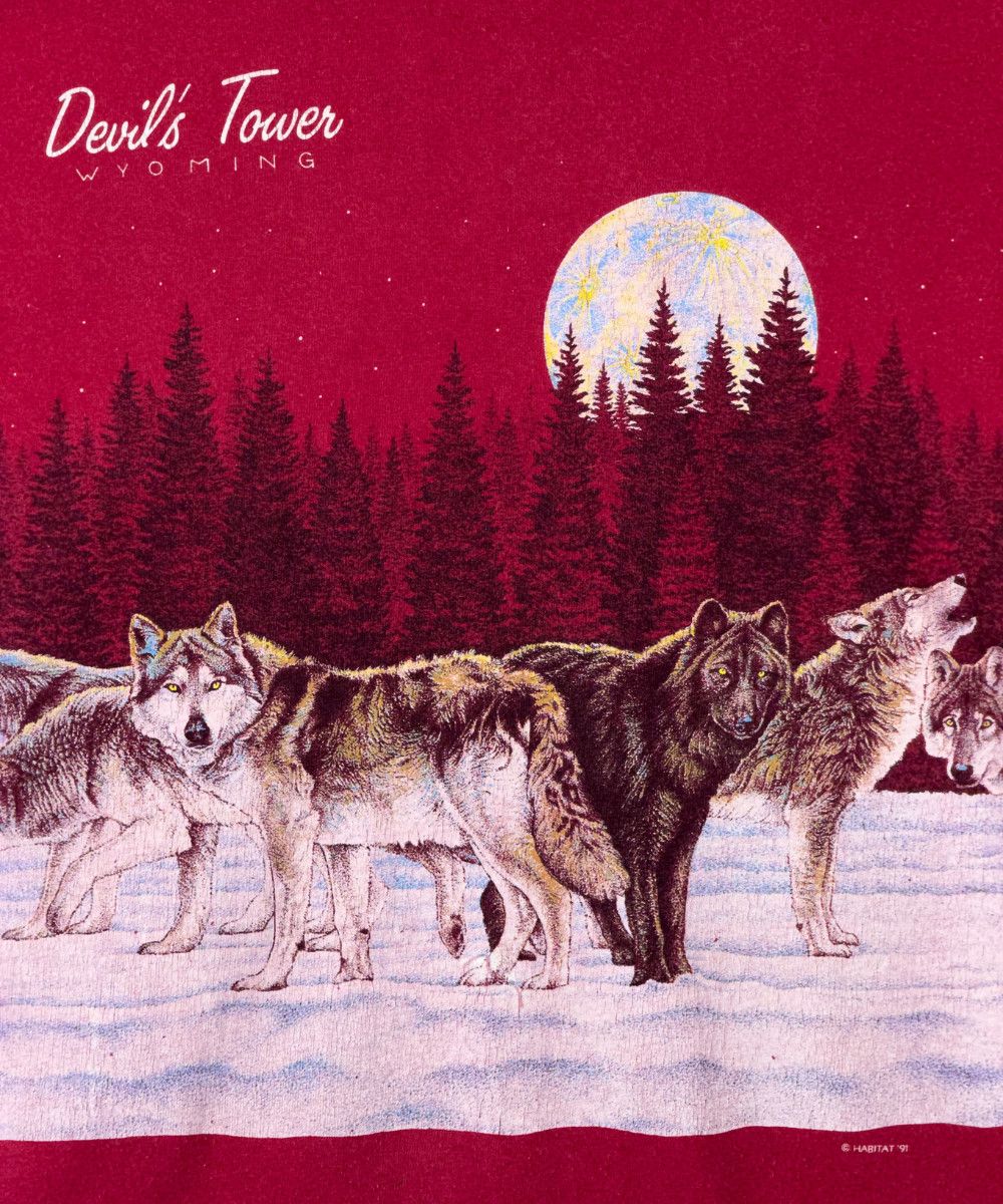 Signal Sport 1991 Signal Sports Habitat Devil’s Tower Wolf Tee Size US XL / EU 56 / 4 - 8 Thumbnail
